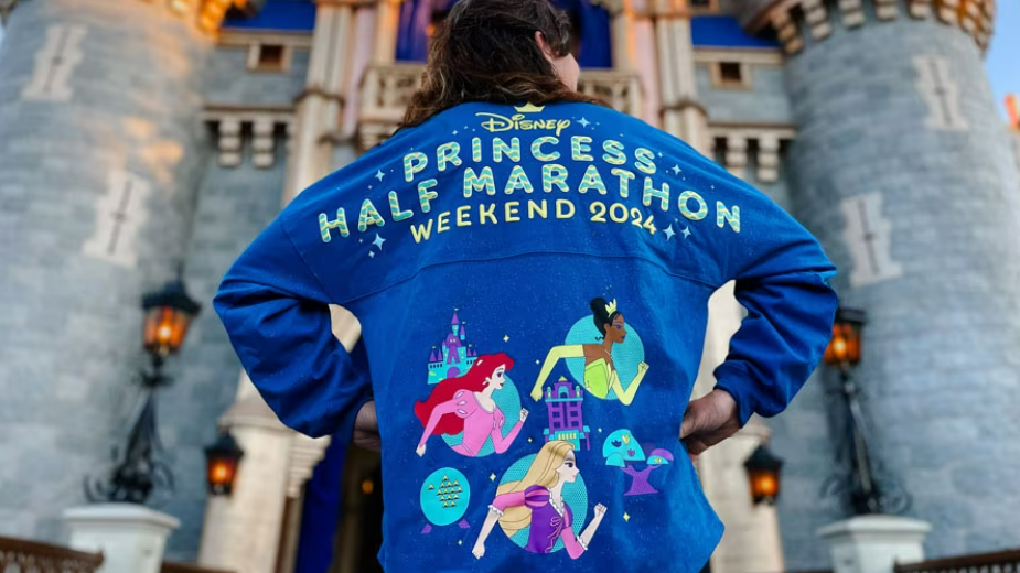 Large2023 Disney Parks RunDisney Princess Half Marathon Passholder Spirit Jersey cheapest