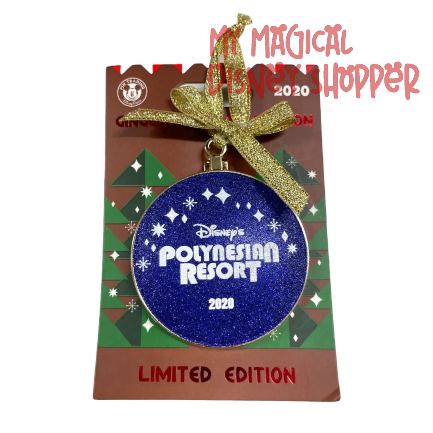 2020 Polynesian Resort Pin Gingerbread Ornament