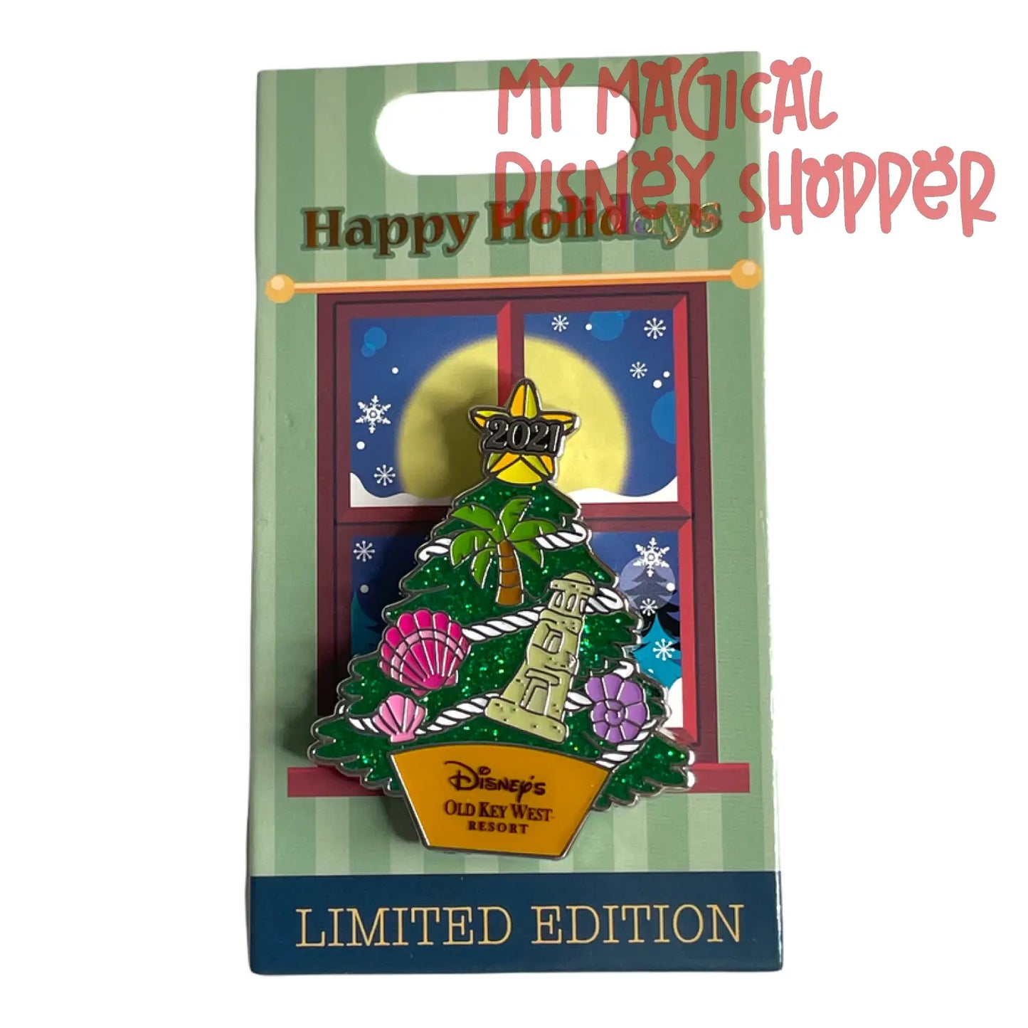 2021 Christmas Tree Happy Holidays Disney's Old Key West Resort - Limited Edition 1500