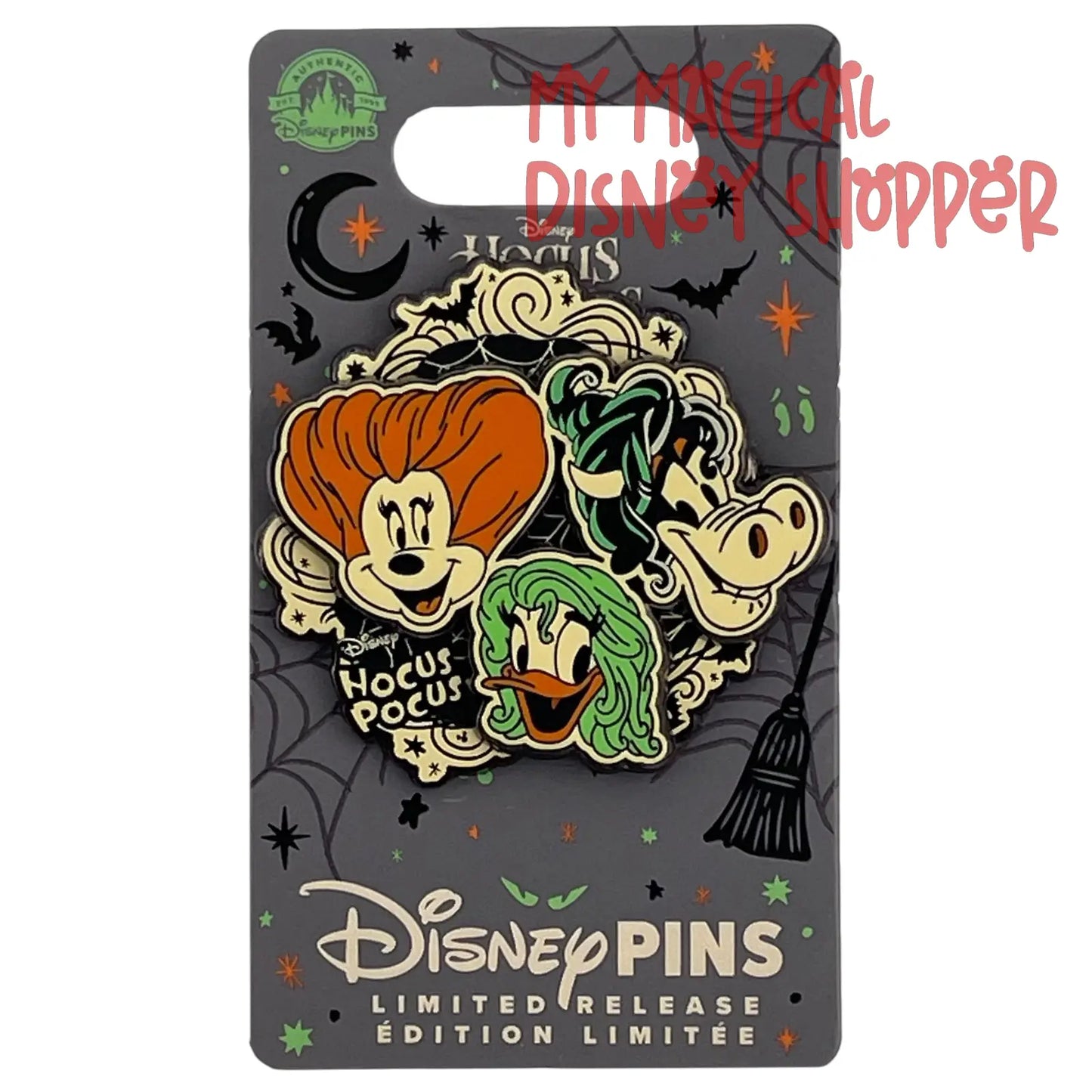 2024 Disney Parks Hocus Pocus Minnie Daisy Clarabelle Sanderson Sisters Pin