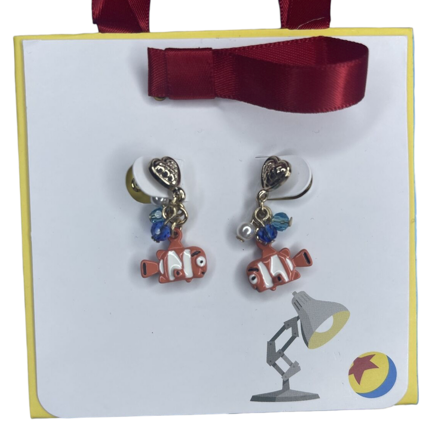 Finding Nemo Clown Fish Crystal Earrings