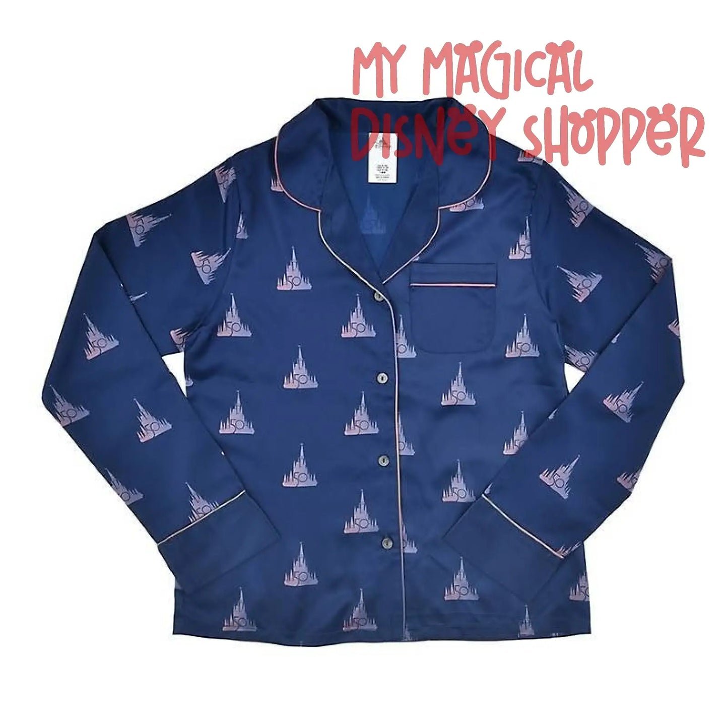 50th Celebration Walt Disney World PJ Pajama Set - Castle Collection