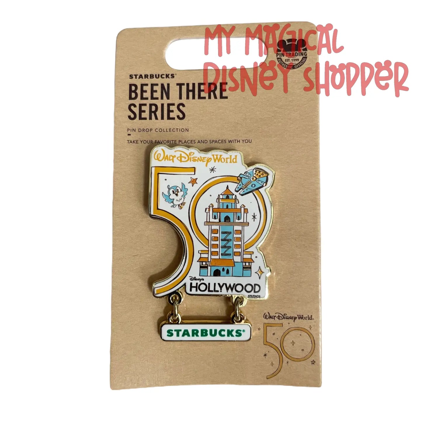 50th Hollywood Studios Starbucks Disney Been There Series Pin