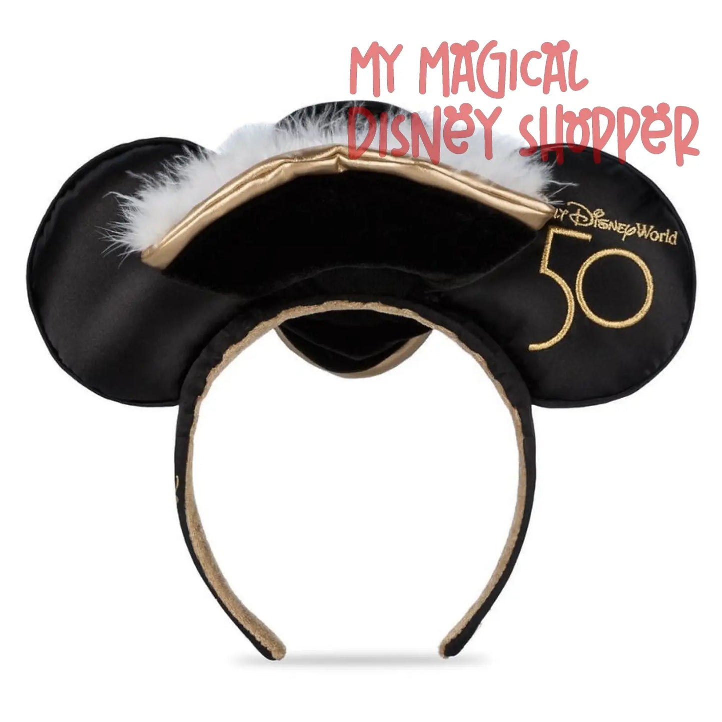 50th Mickey Mouse Main Attraction Disney Ear Headband For Adults - Pirates Of The Caribbean