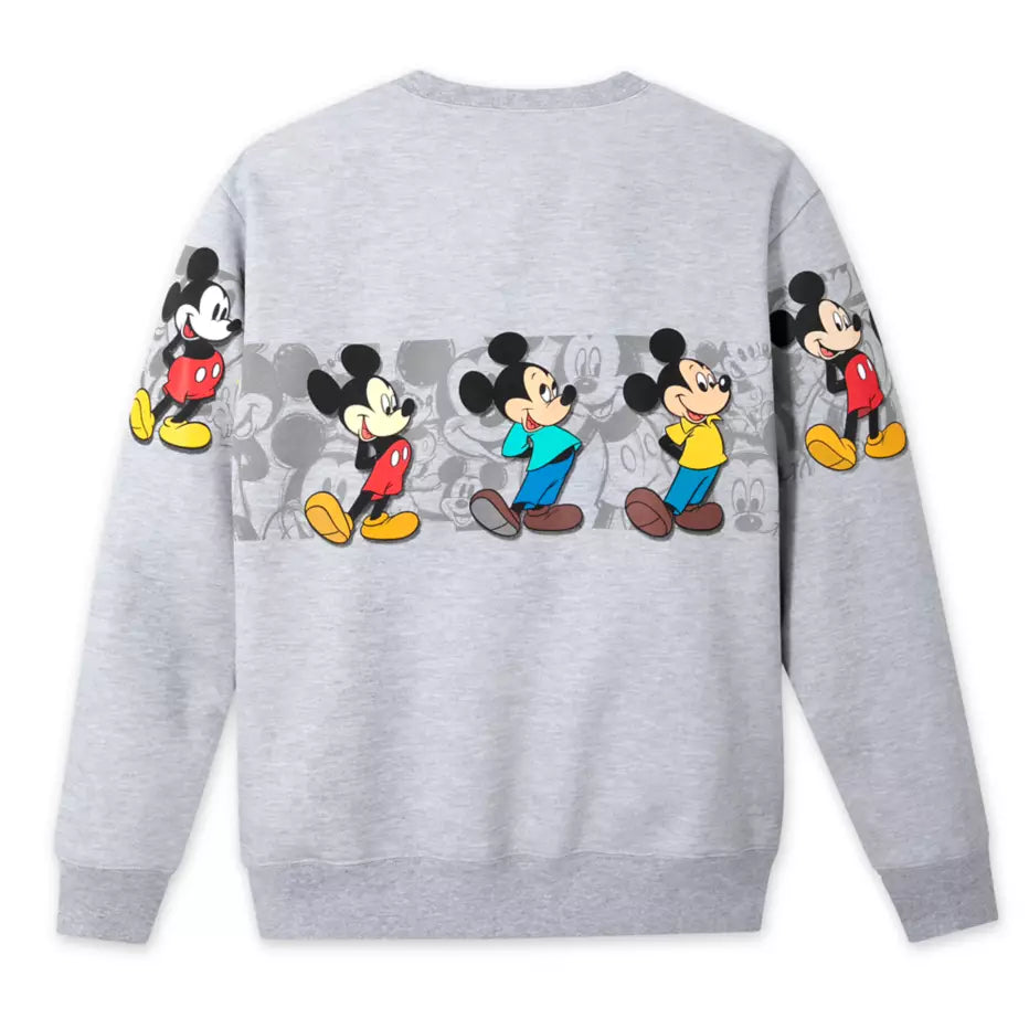 Mickey Mouse Through the Years Pullover Sweatshirt for Adults – Exclusive