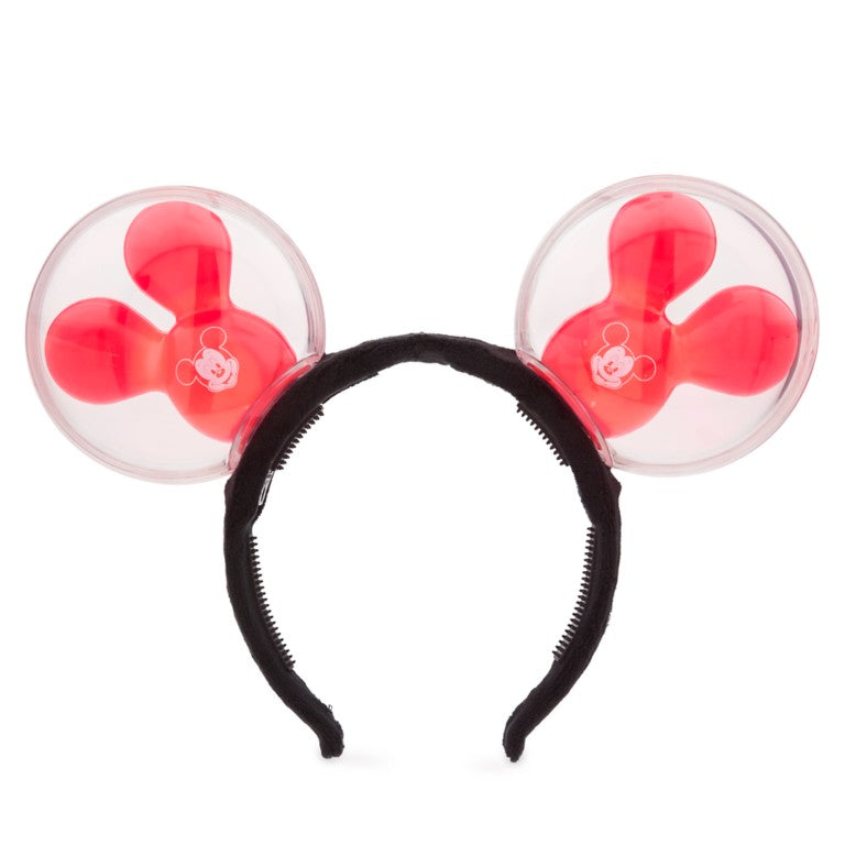 Red Mickey Mouse Balloon Light-Up Ears Headband for Adults