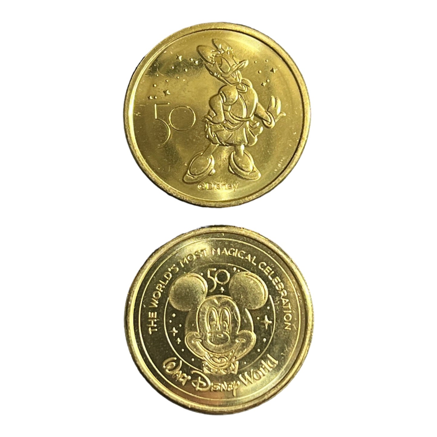 Daisy Duck Walt Disney World 50th Gold Medallion