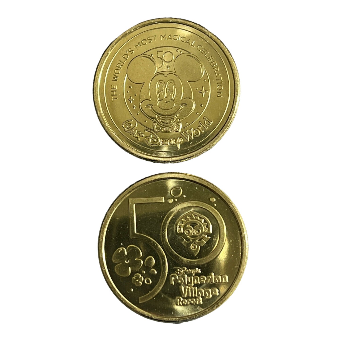 The Polynesian Village Resort Walt Disney World 50th Gold Medallion