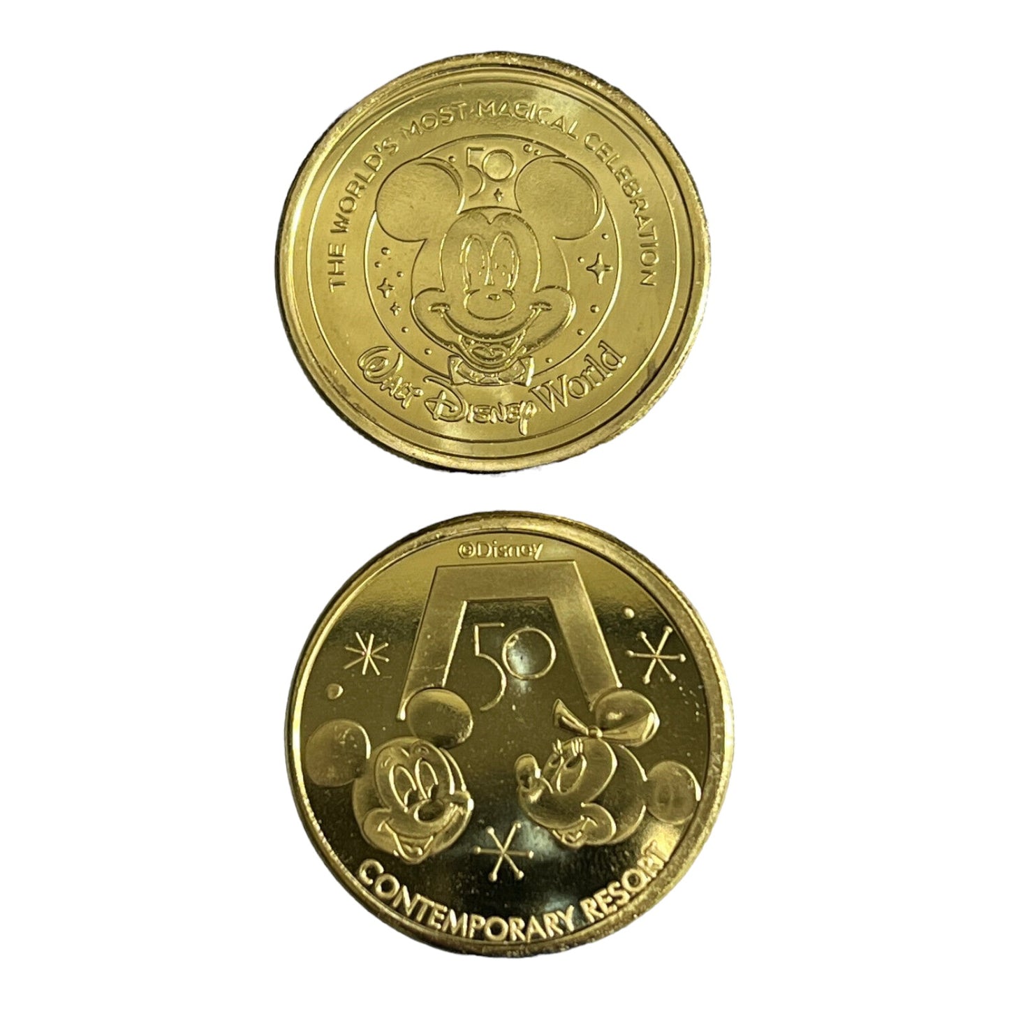 The Contemporary Resort Walt Disney World 50th Gold Medallion