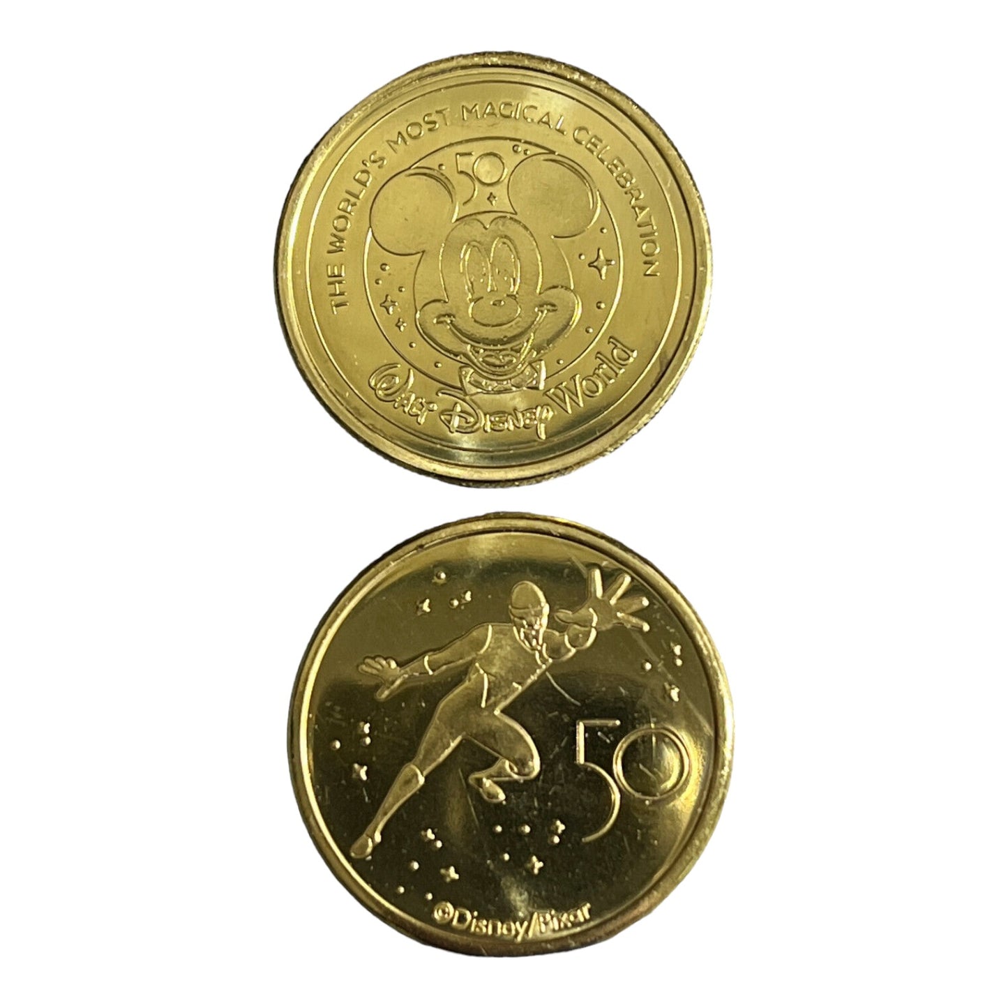 Frozone Walt Disney World 50th Gold Medallion - The Incredibles