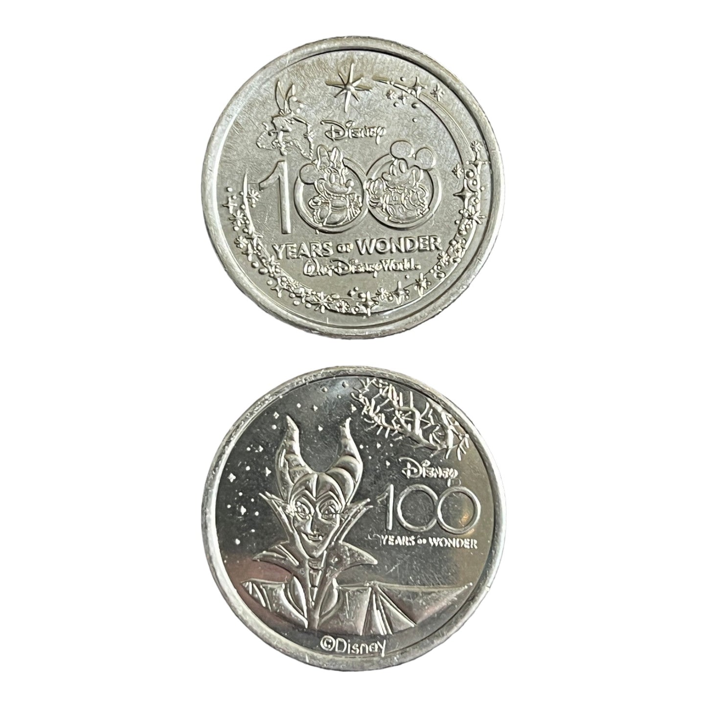 Maleficent Disney 100 Silver Medallion - Sleeping Beauty