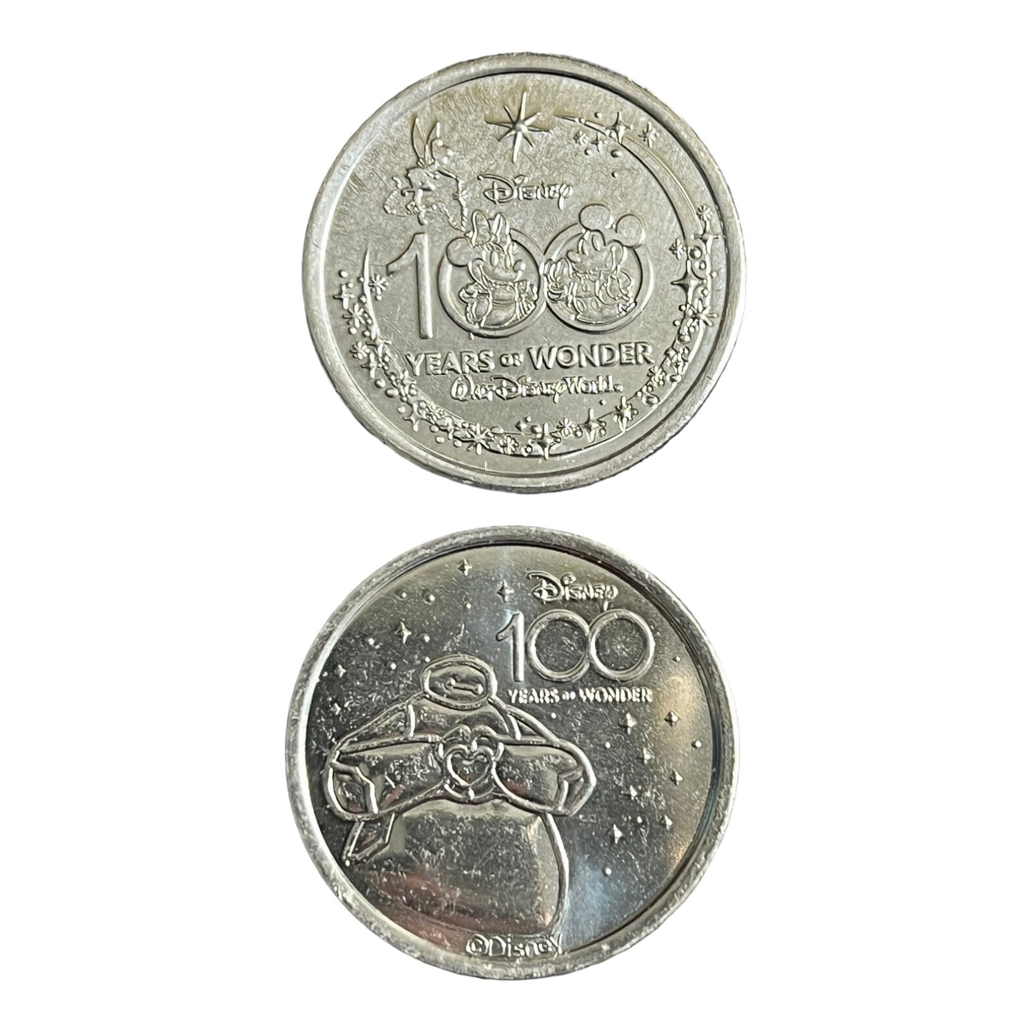 Baymax from Big Hero 6 Disney 100 Silver Medallion