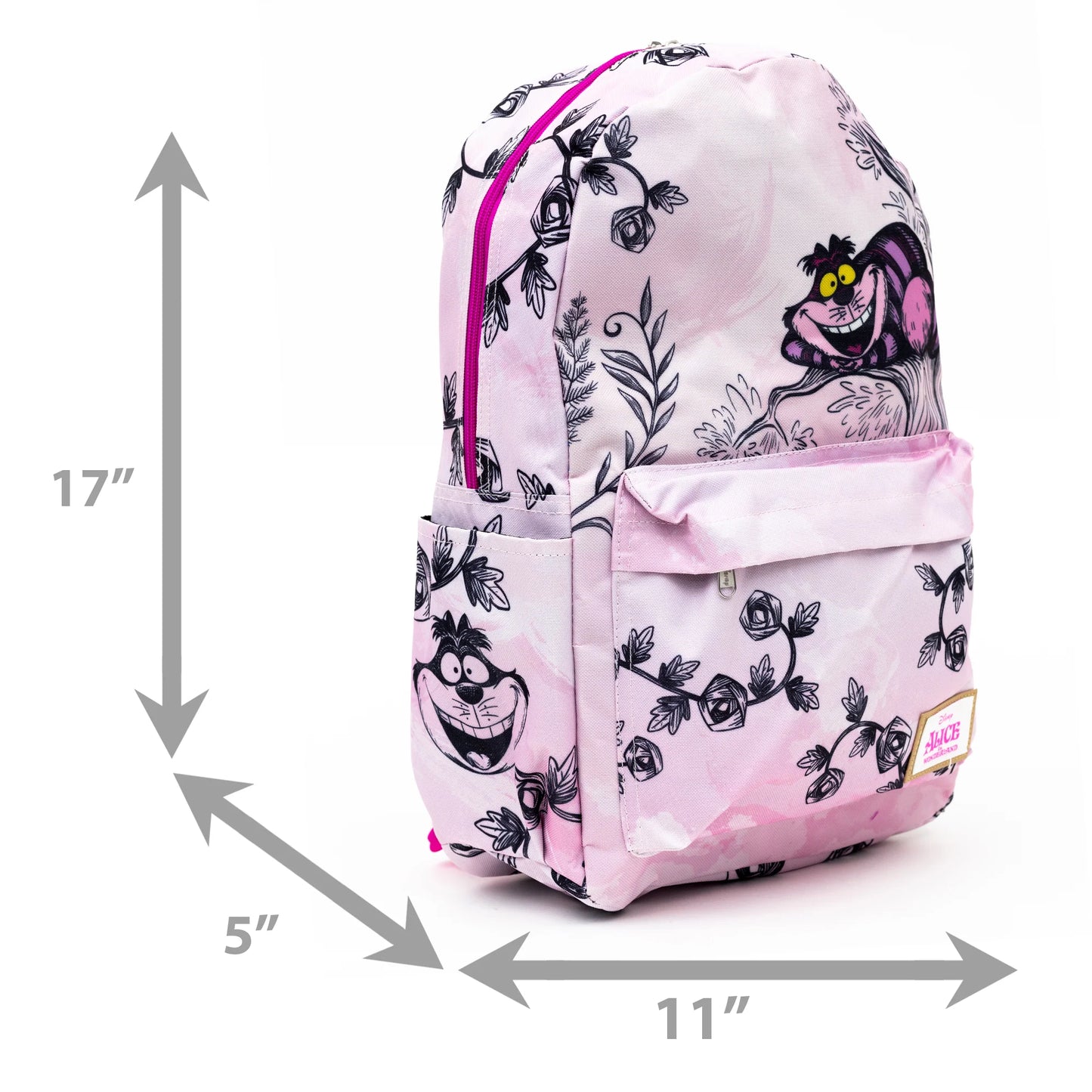 Disney Alice In Wonderland Cheshire Cat 17" Full Size Nylon Backpack