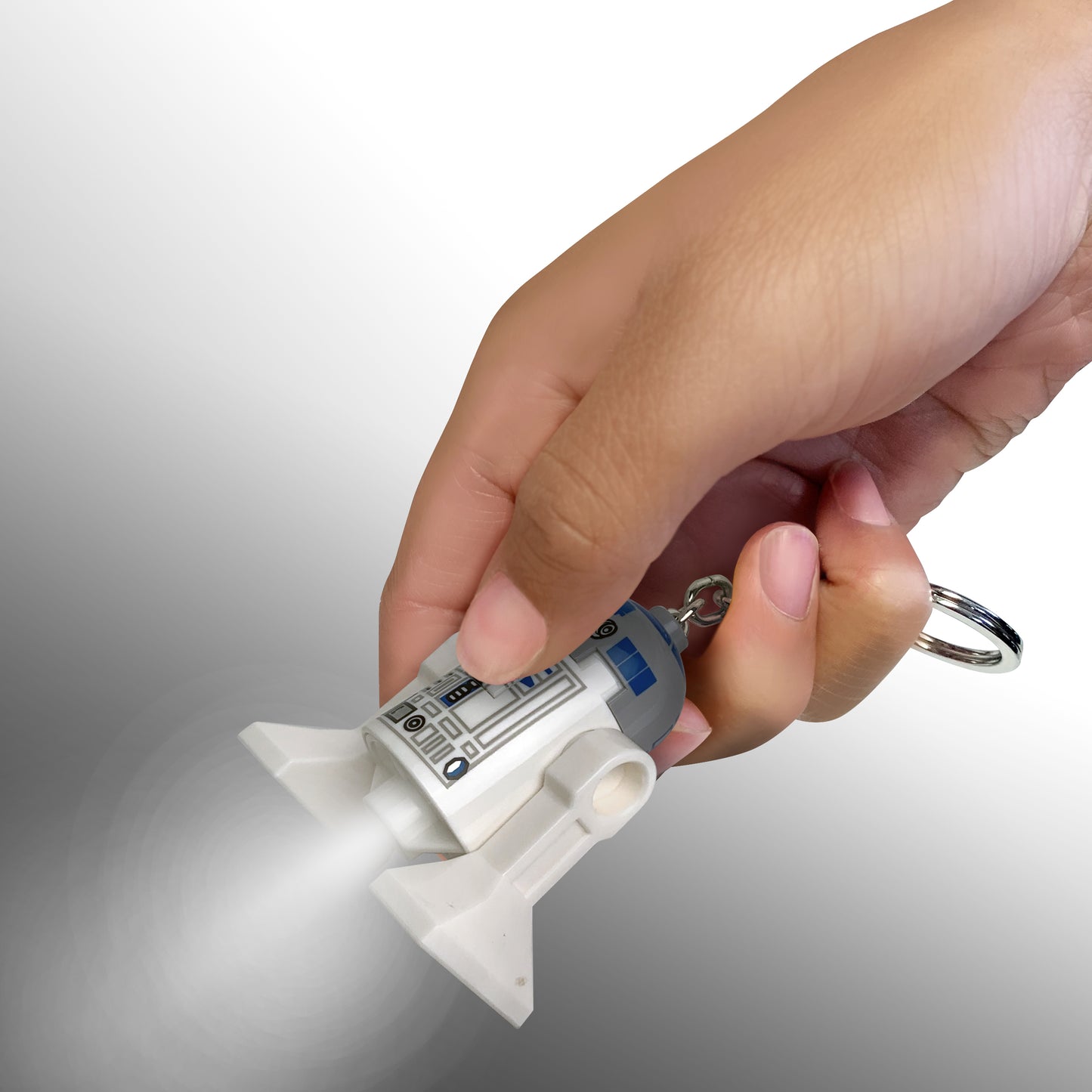 LEGO Star Wars R2-D2 Minifigure Key Light Keychain