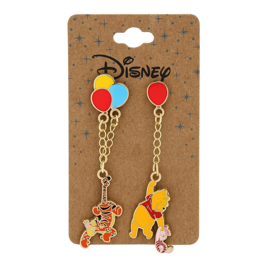 Disney Winnie the Pooh Balloons Dangling Enamel Pin Pack