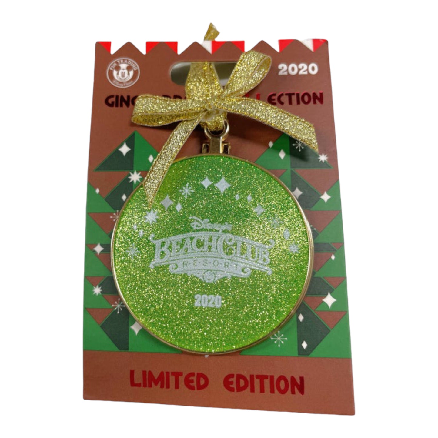 Beach Club Resort Pin Gingerbread Ornament - Limited Edition