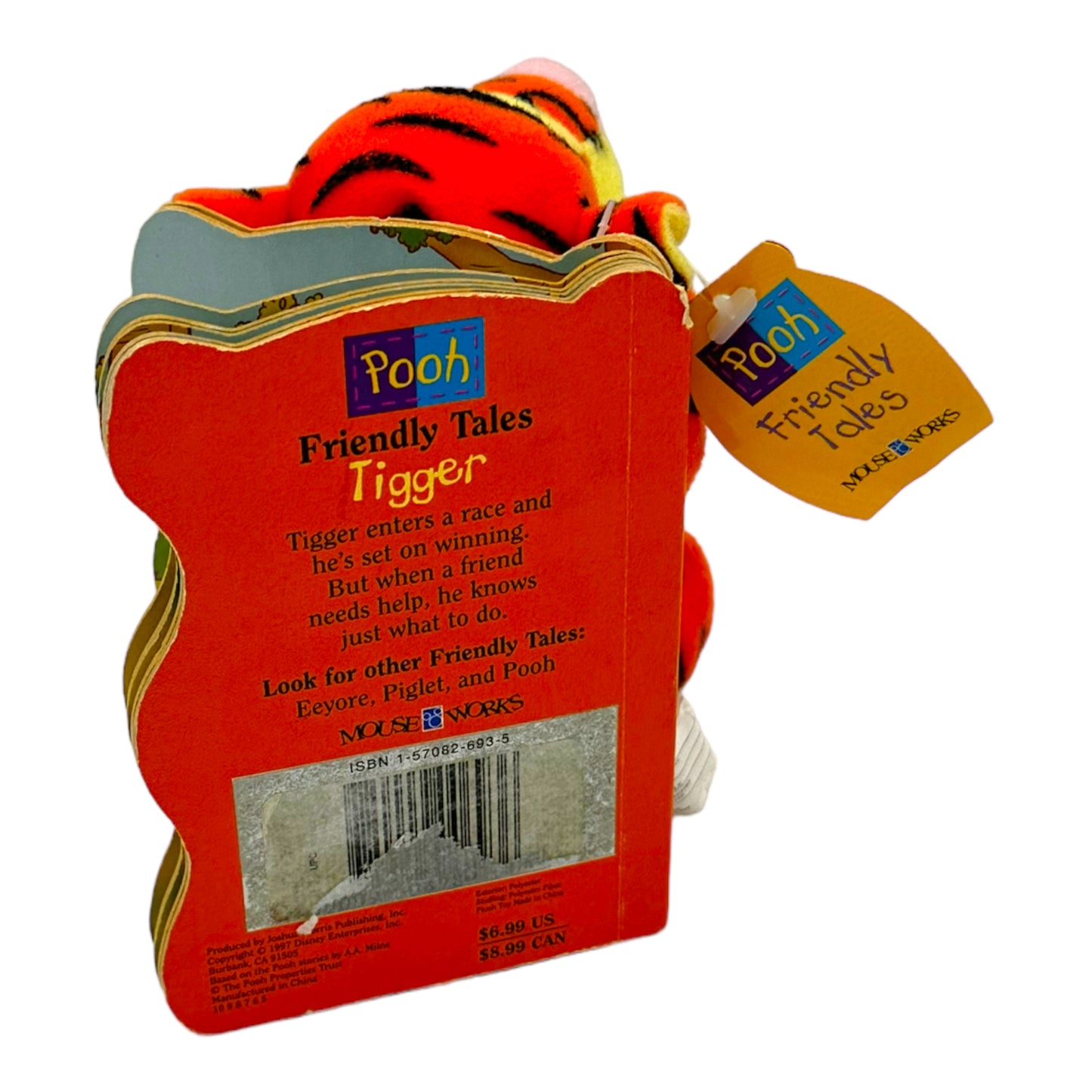 Pooh's Friendly Tales Tigger Plush Book