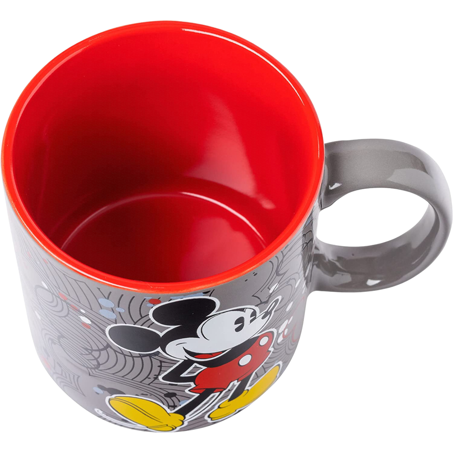 Mickey Circle Logos Pattern Ceramic Coffee Mug - 20 oz