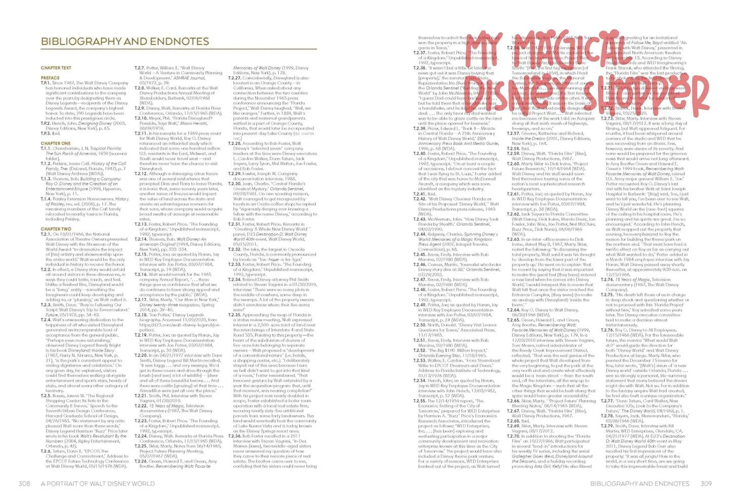 A Portrait of Walt Disney World: 50 Years of The Most Magical Place on Earth Hard Cover Book