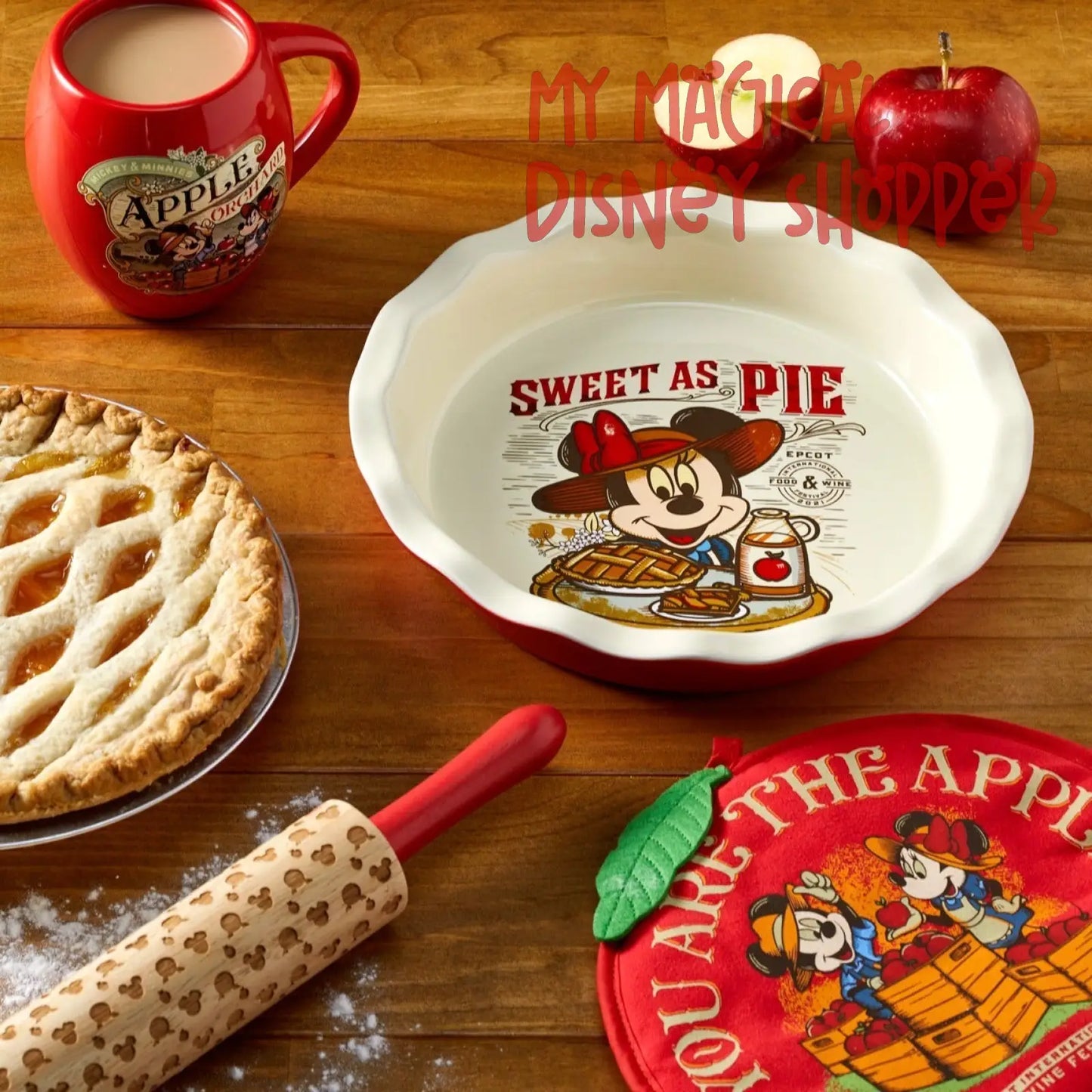 Apple Orchard Mickey and Minnie Mouse Pot Holder - Epcot International Food & Wine Festival 2021