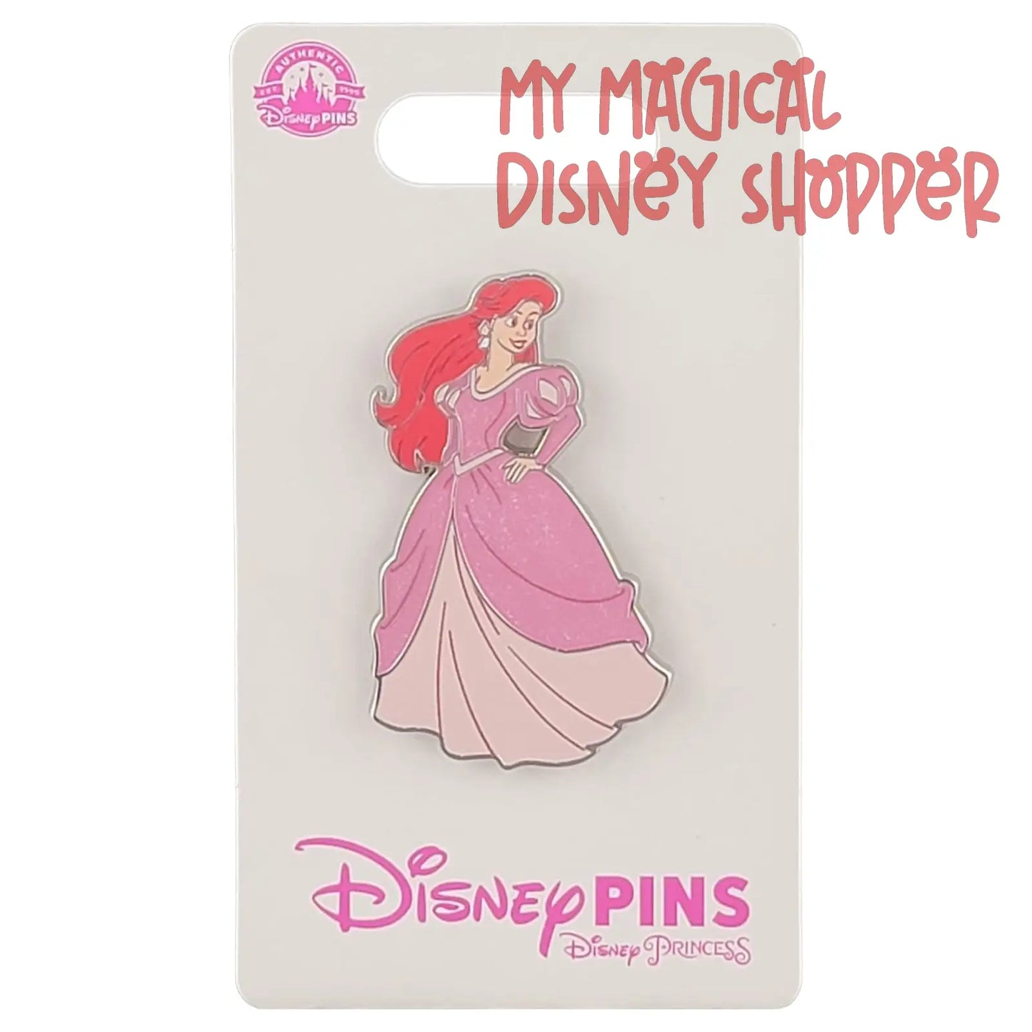 Ariel Disney Pin Glittery Lines Princess - The Little Mermaid