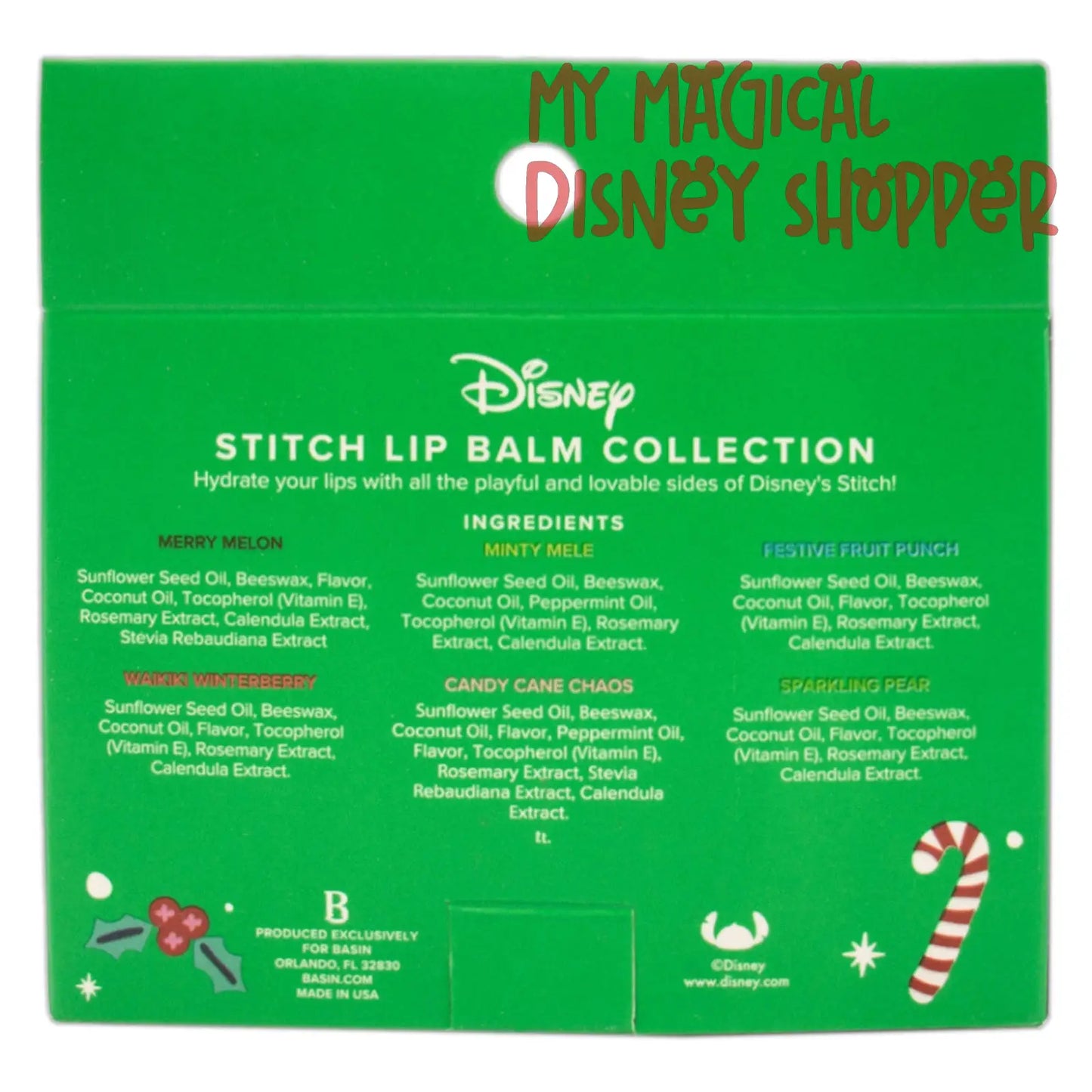 Basin x Disney Holiday Stitch Lip Balm Collection