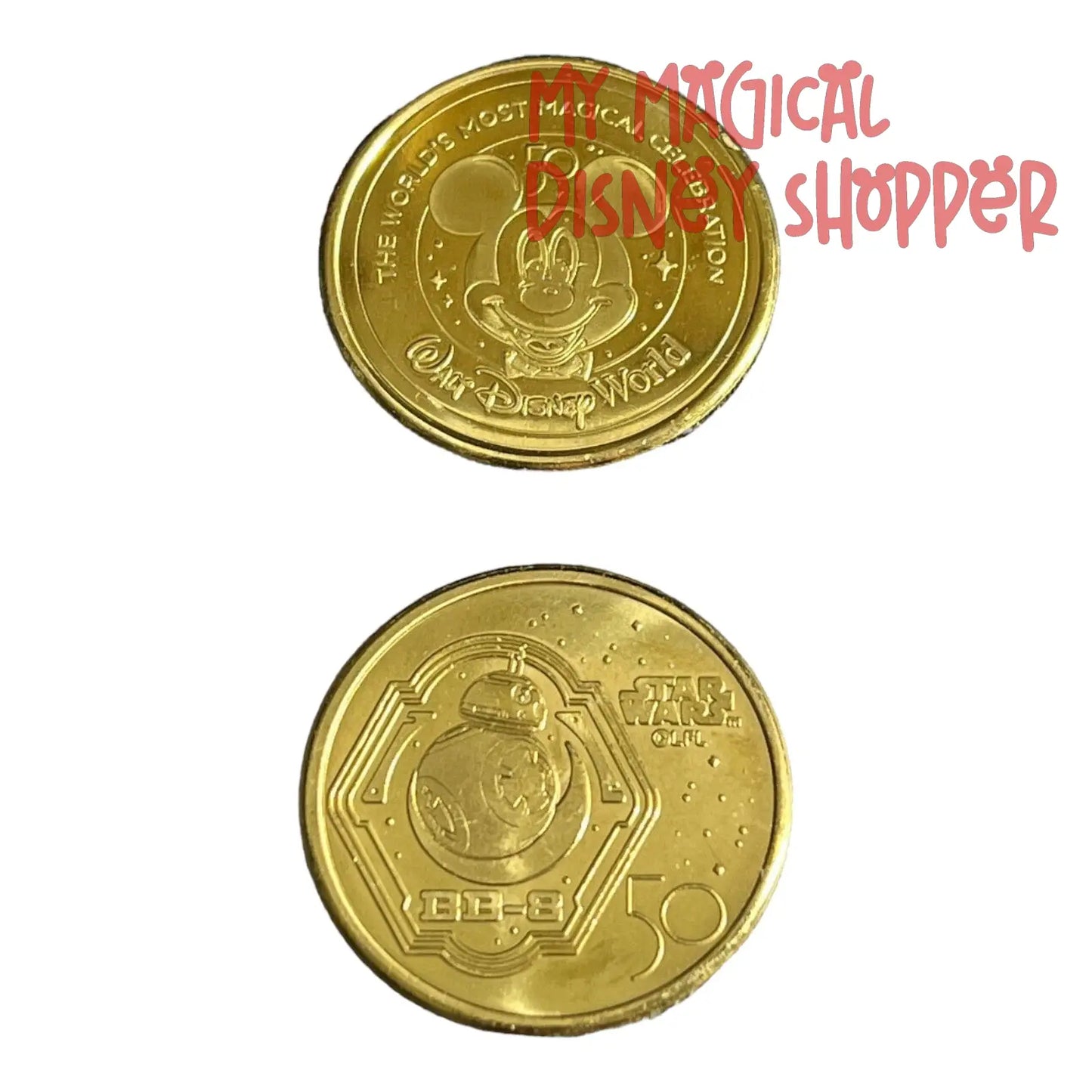 BB-8 Walt Disney World 50th Gold Medallion