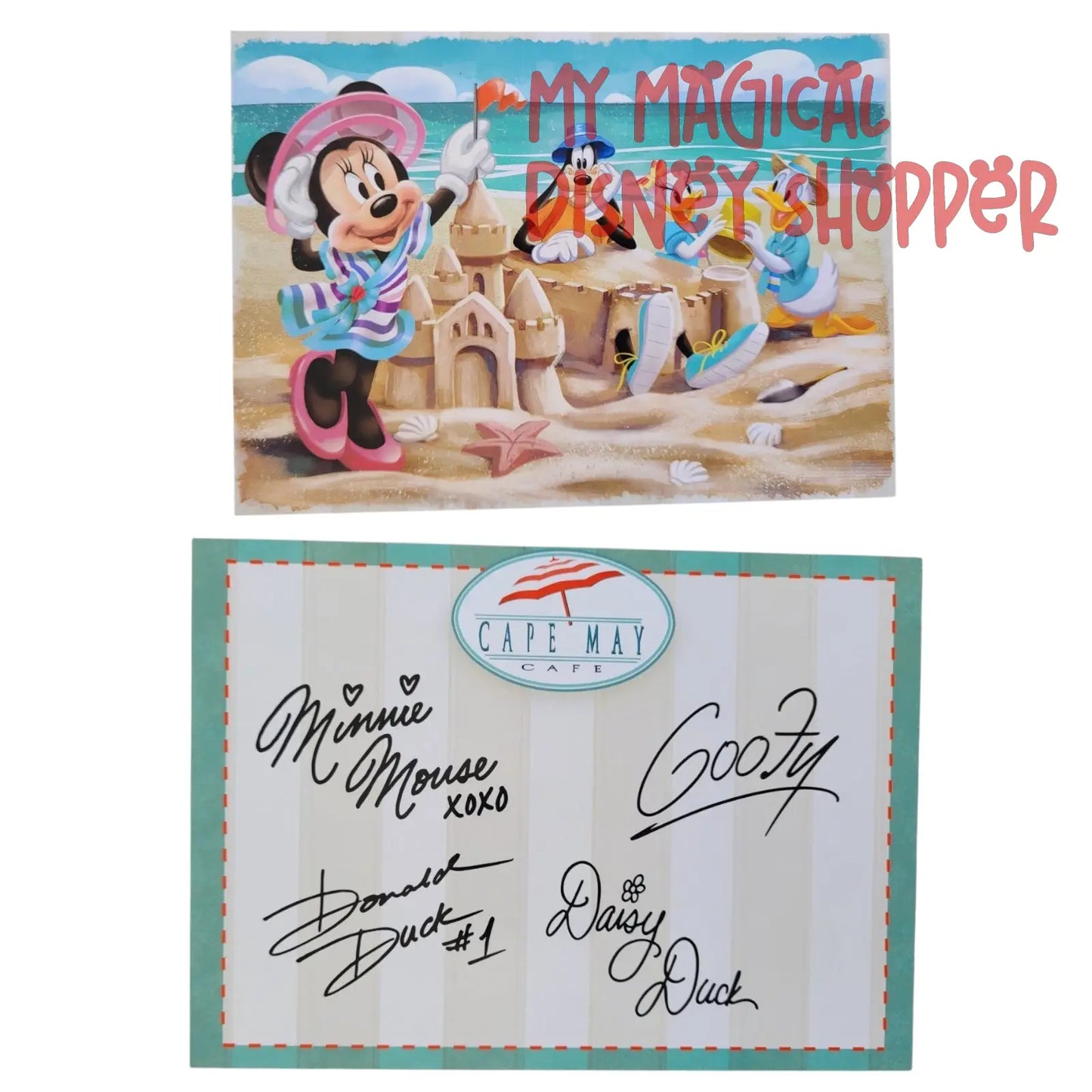 Beach Club Resort Cape May Cafe Character Meal Autograph Card