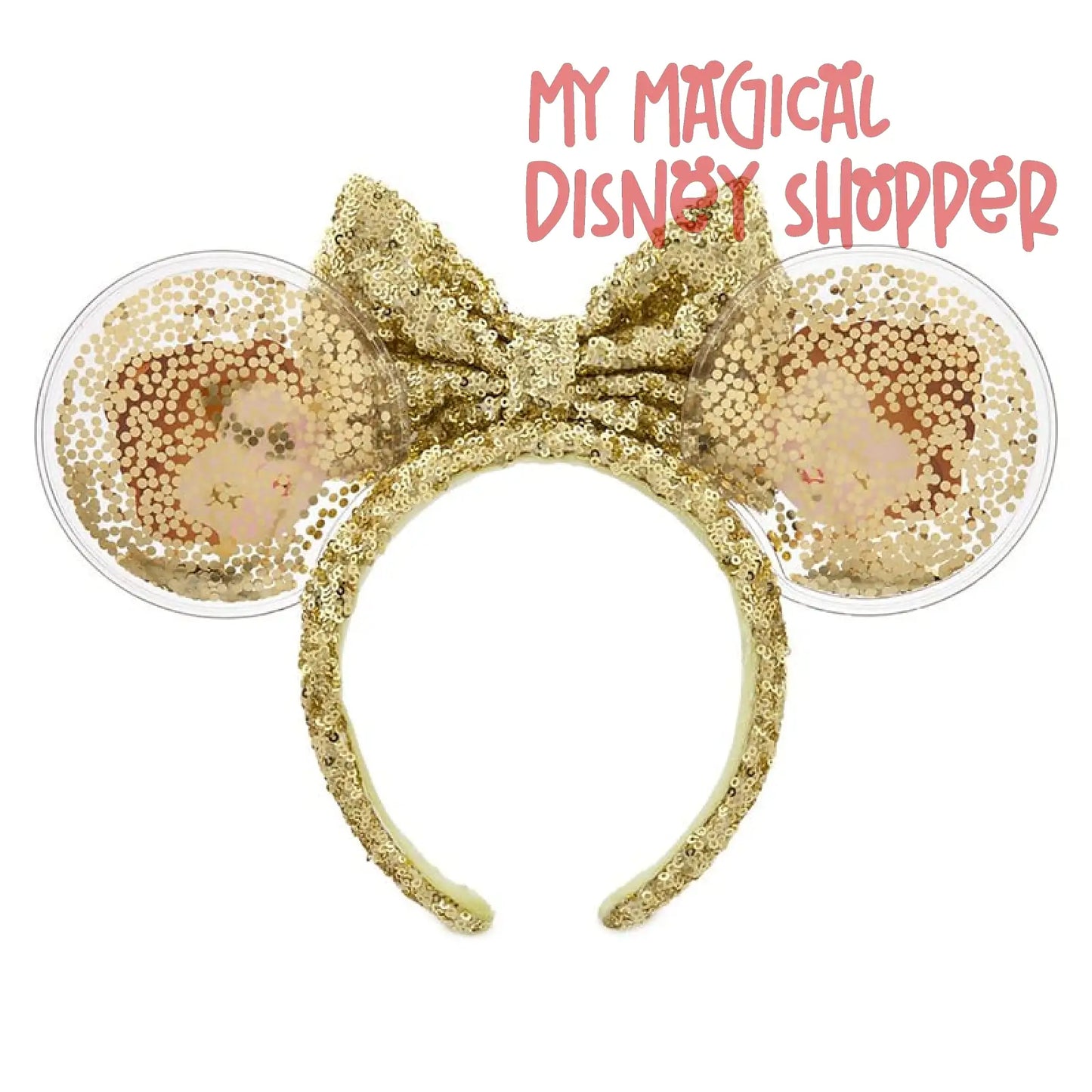 Belle Glitter Beauty and the Beast Minnie Mouse Ears Headband
