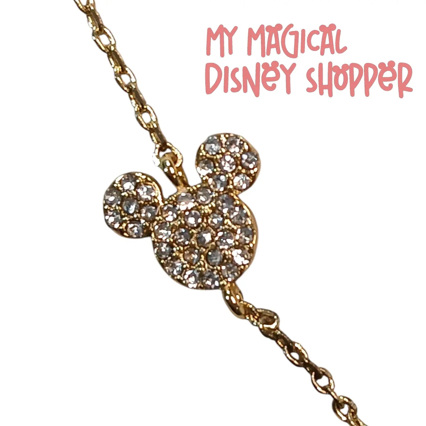 Disney x Baublebar Mickey Mouse Gold Crystal Necklace