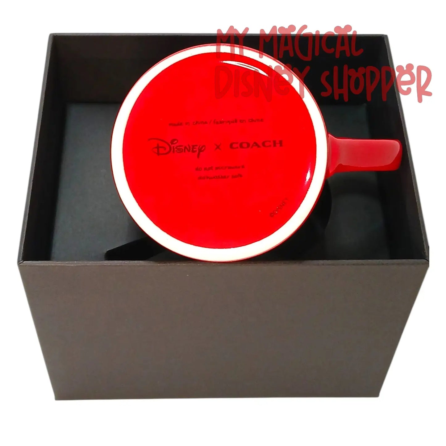 Red Disney X Coach Mug