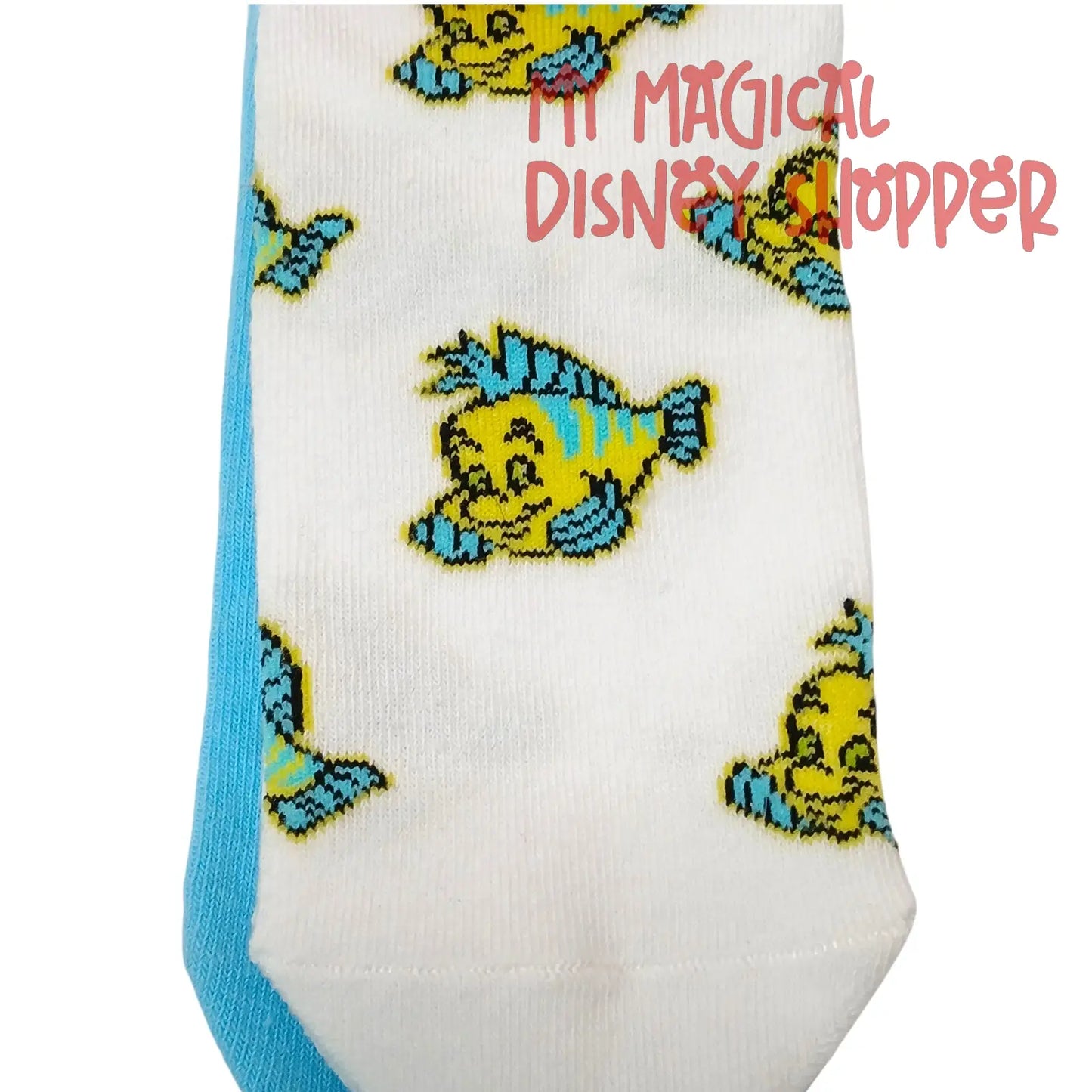 Primark The Little Mermaid Ariel Socks Set of 3 Trainer Socks US 6-10