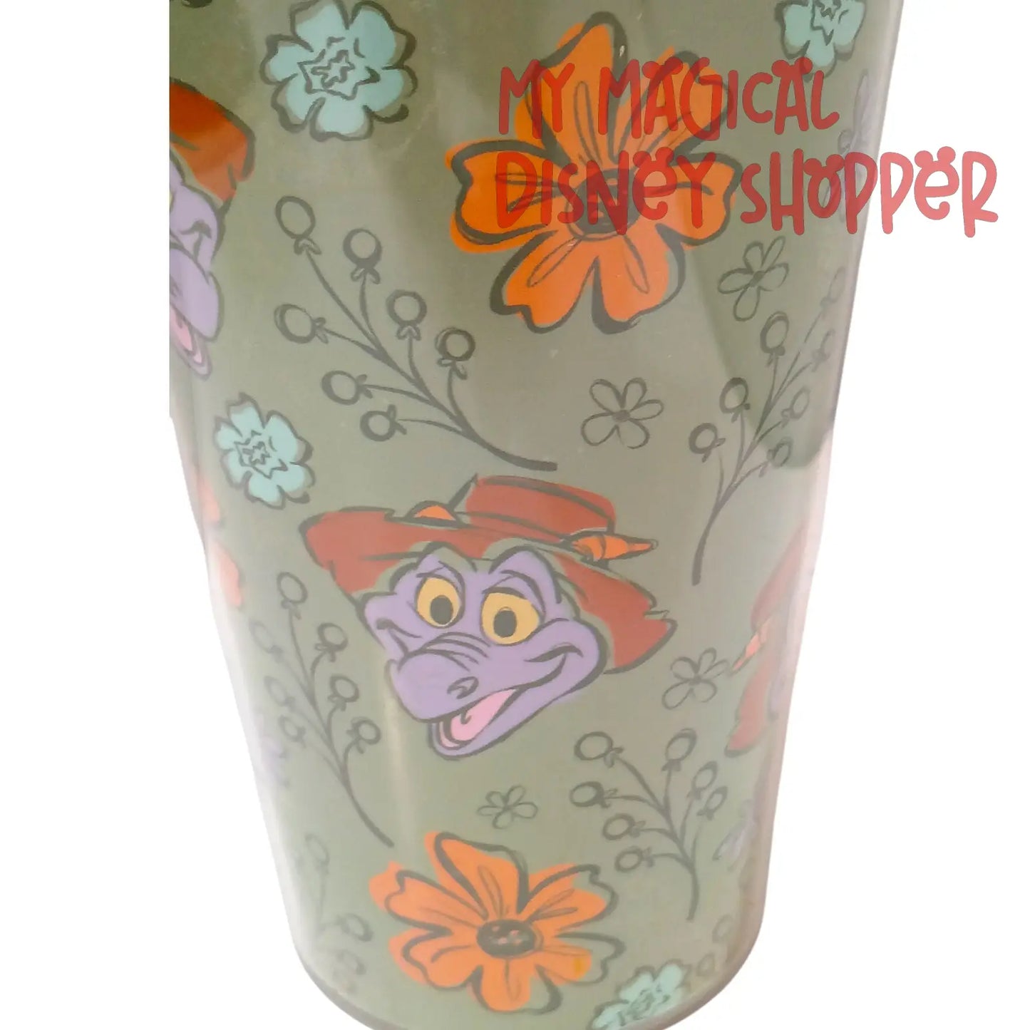 Disney Parks Figment Floral Travel Tumbler 16 oz