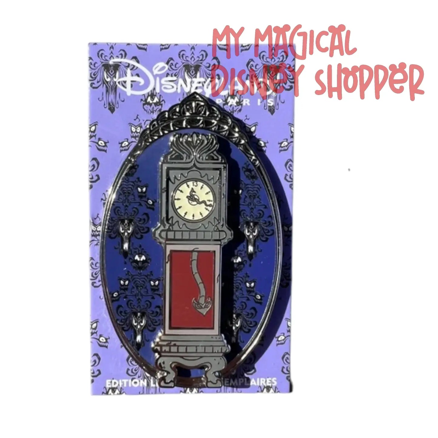 Disneyland Paris Phantom Manor Clock Pin - Limited Edition