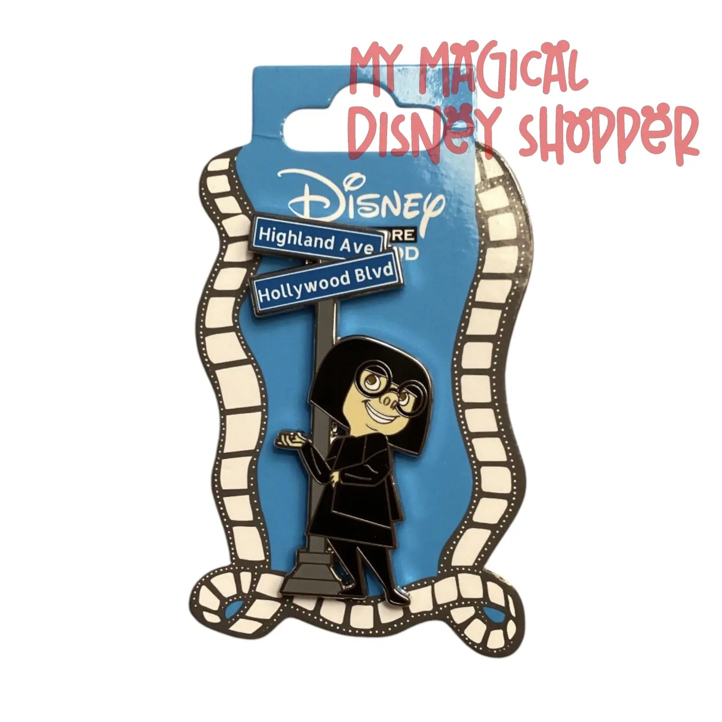 Edna Hollywood Street Sign Pin - Disney Studio Store Hollywood