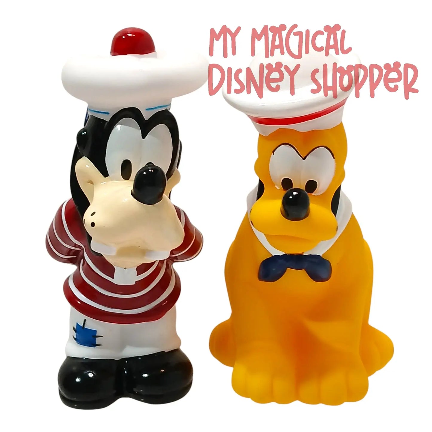 Disney Cruise Line Set of 6 Bath Toys with Bucket