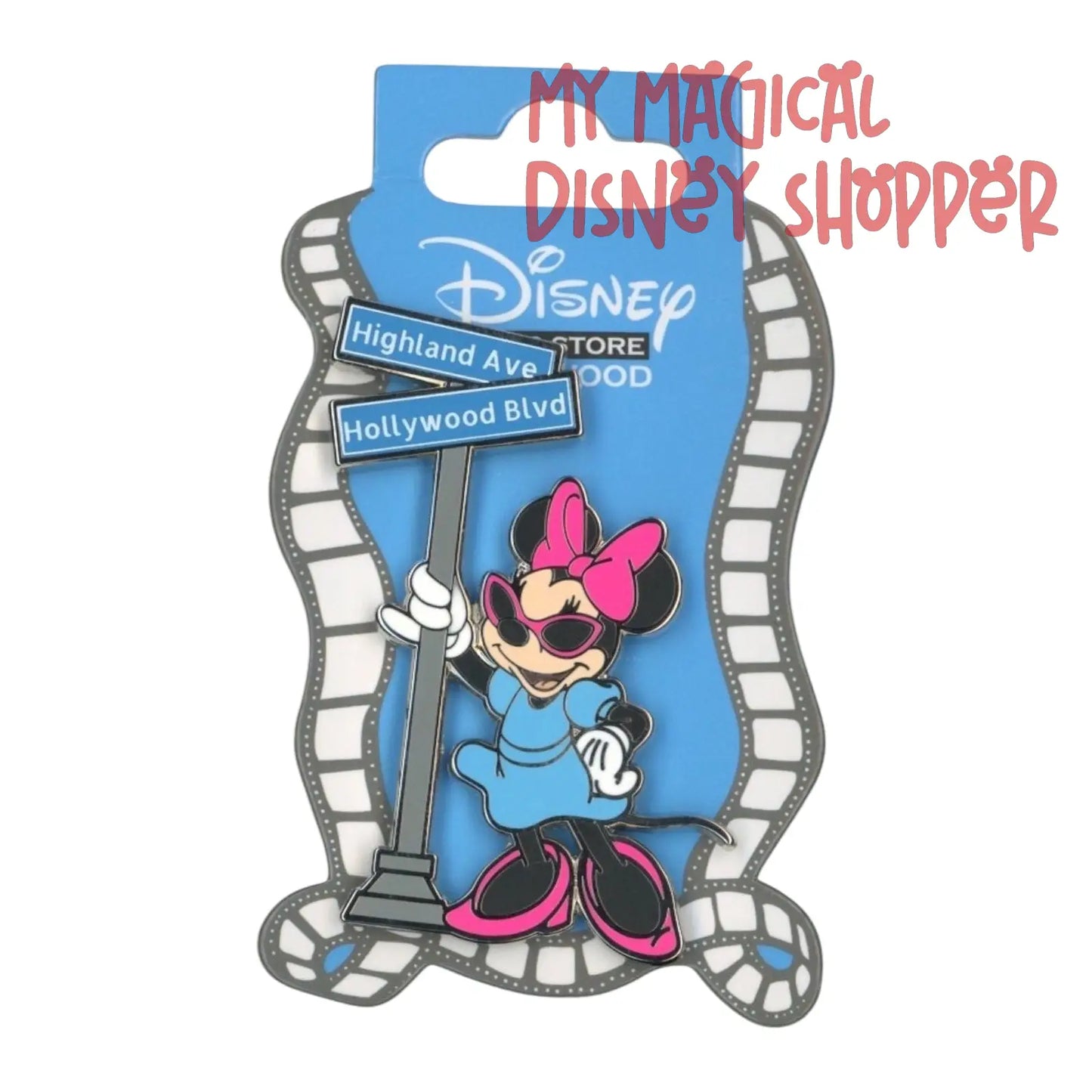 Minnie Hollywood Street Sign Pin - Disney Studio Store Hollywood Exclusive