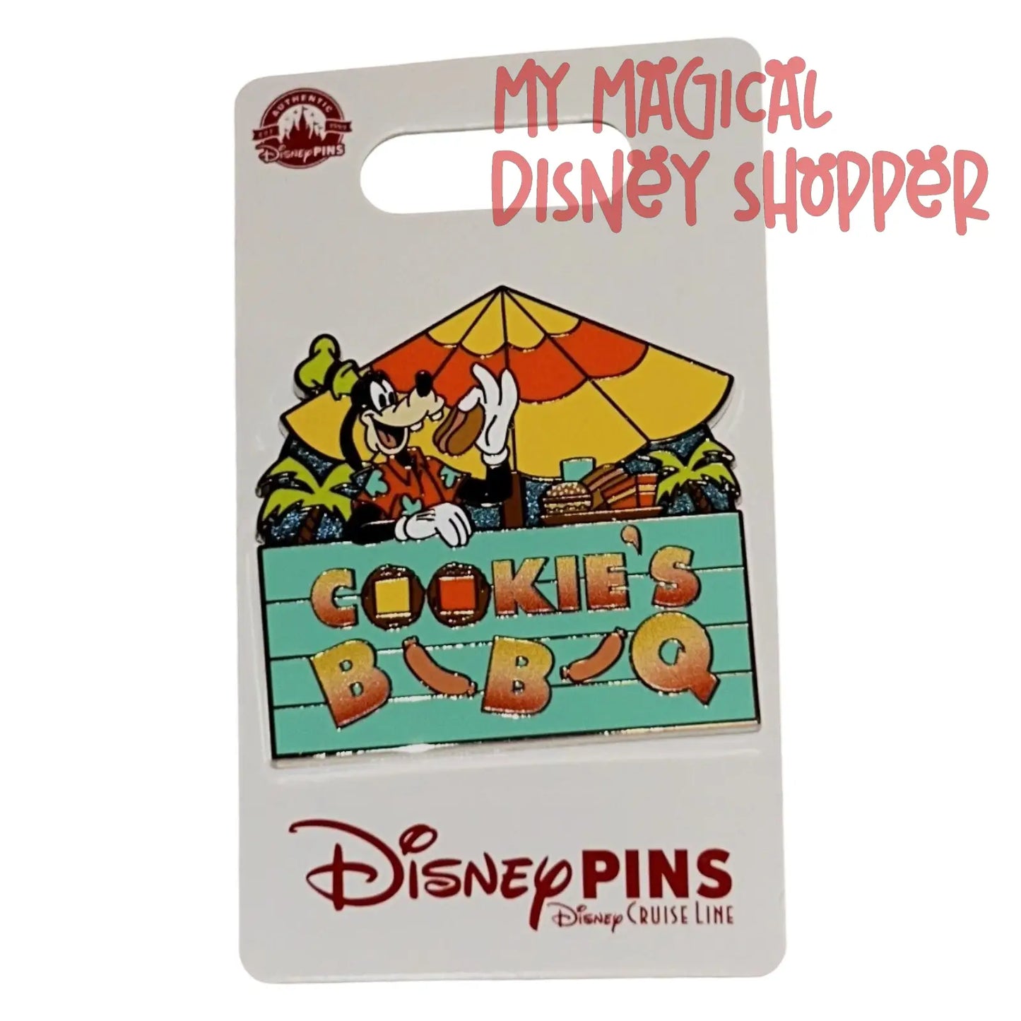Disney Cruise Line Parks DCL Castaway Cay Cookie’s BBQ Pin 2024