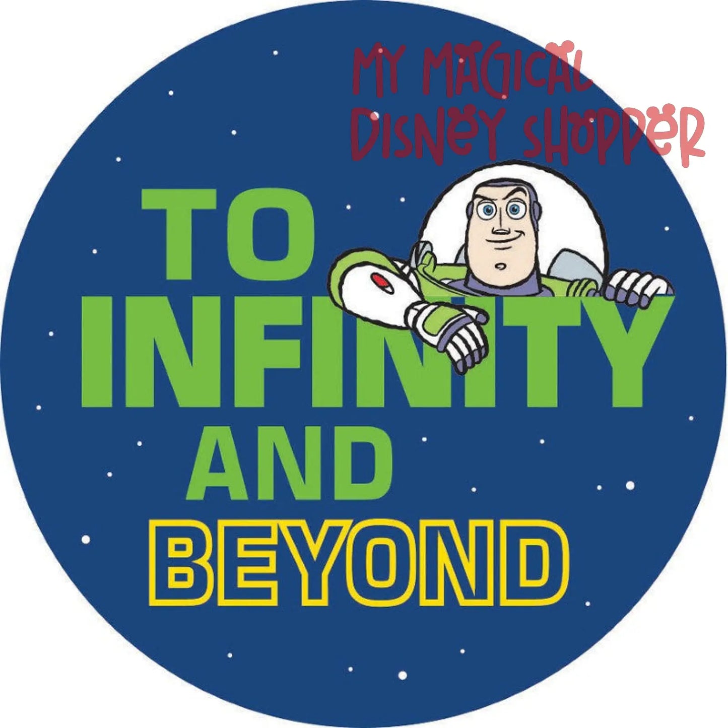 Buzz Lightyear Ad-Fab™ Disney Pixar Buzz to Infinity Adhesive Fabric 3" Sticker