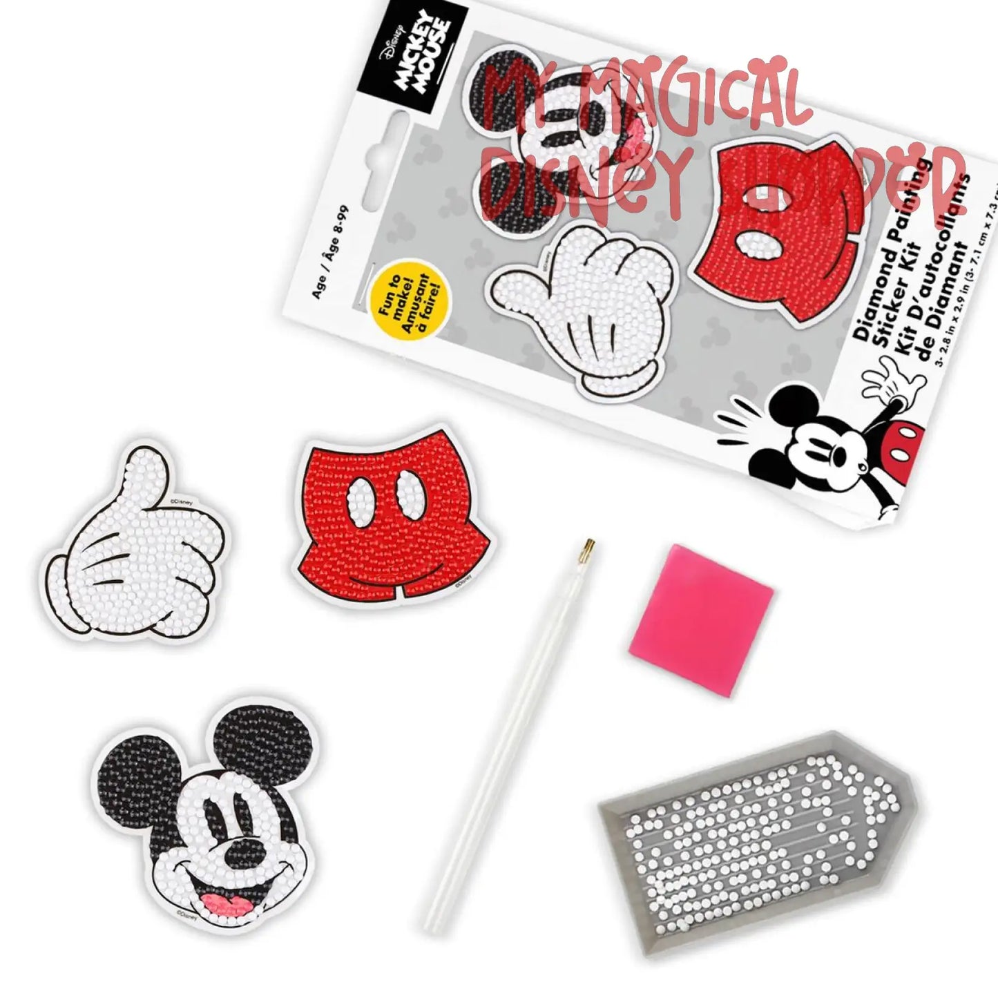 Camelot Dotz 3" Disney Mickey Icons Diamond Painting Sticker Kit