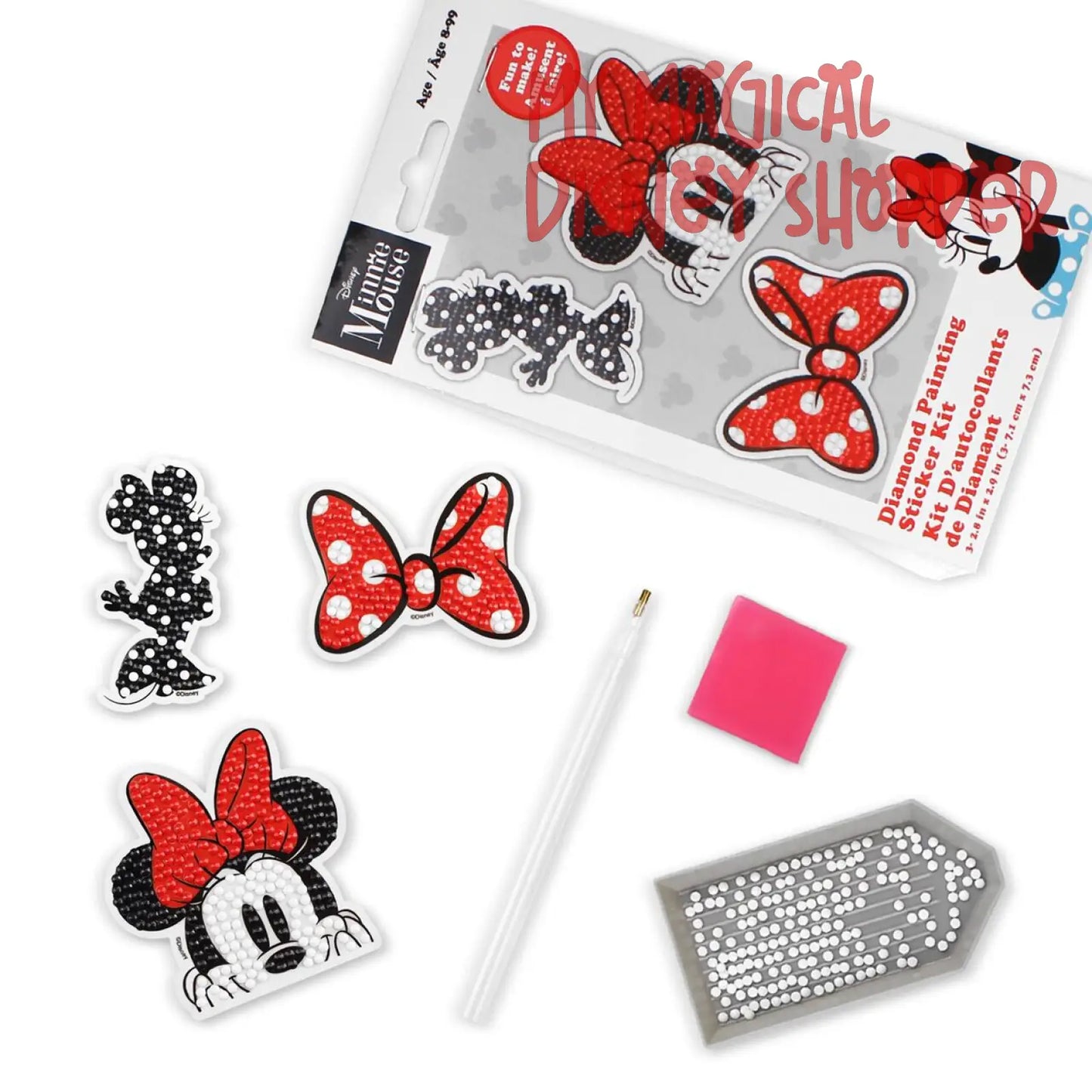 Camelot® Dots DOTZIES® Minnie Mouse Icon Diamond Painting Sticker Kit