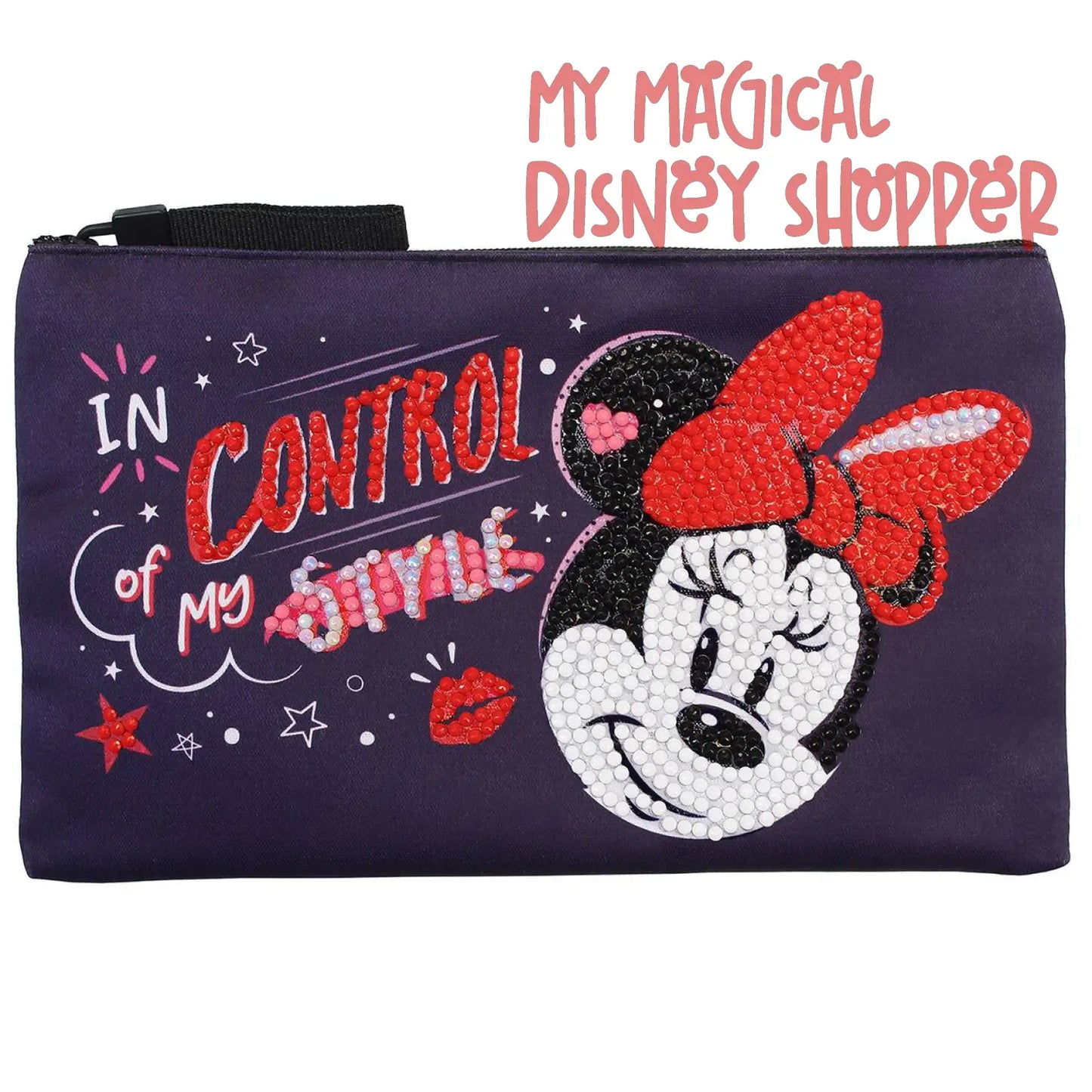 Camelot® Dots DOTZIES® Minnie Mouse Zipper Pouch Kit, Round Diamonds