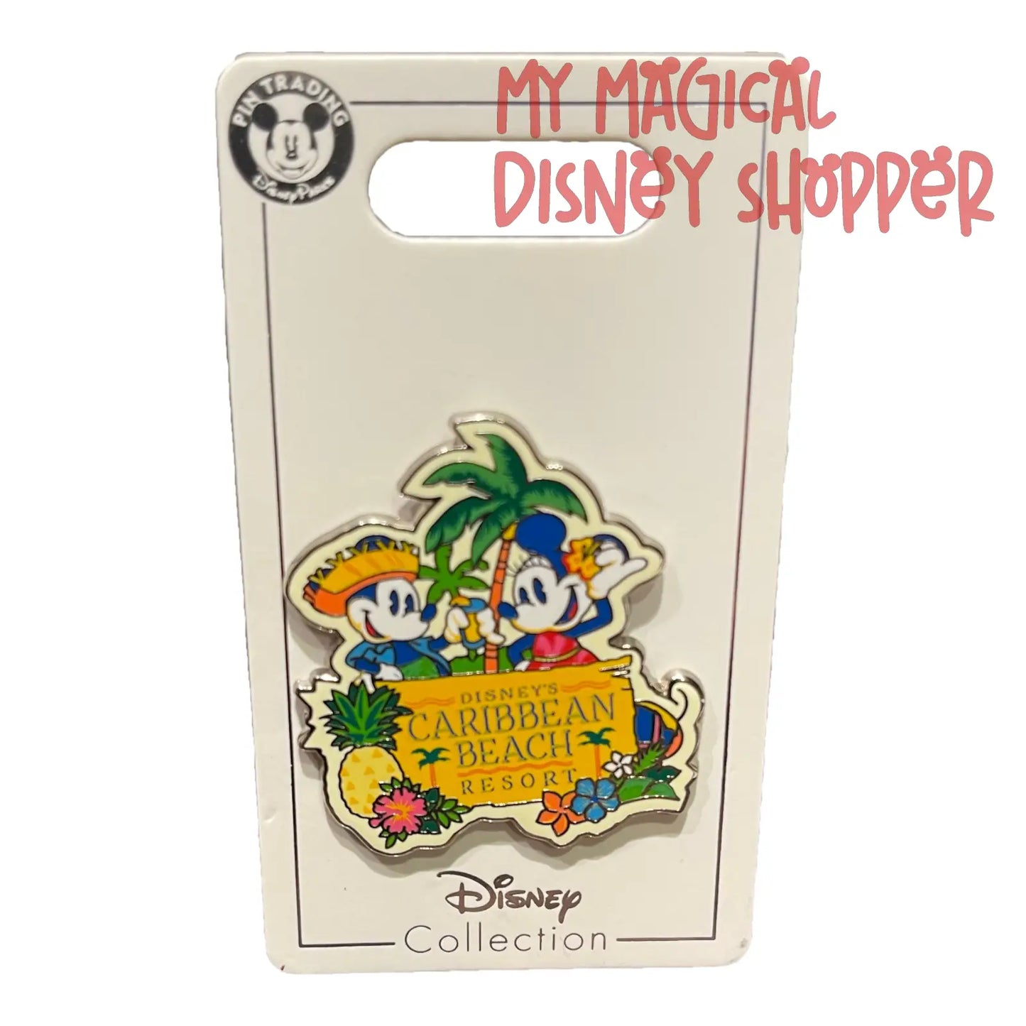 Caribbean Beach Resort Logo Disney Pin