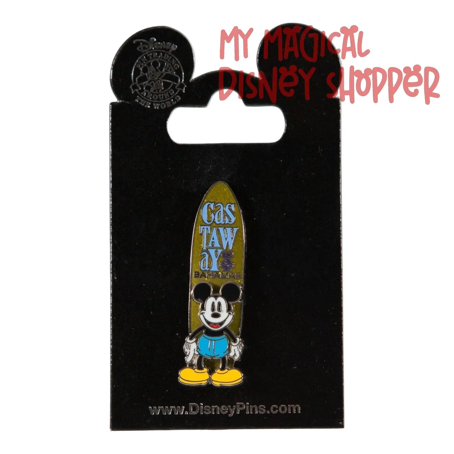 Castaway Cay Surfboard Mickey Disney Cruise Line Pin