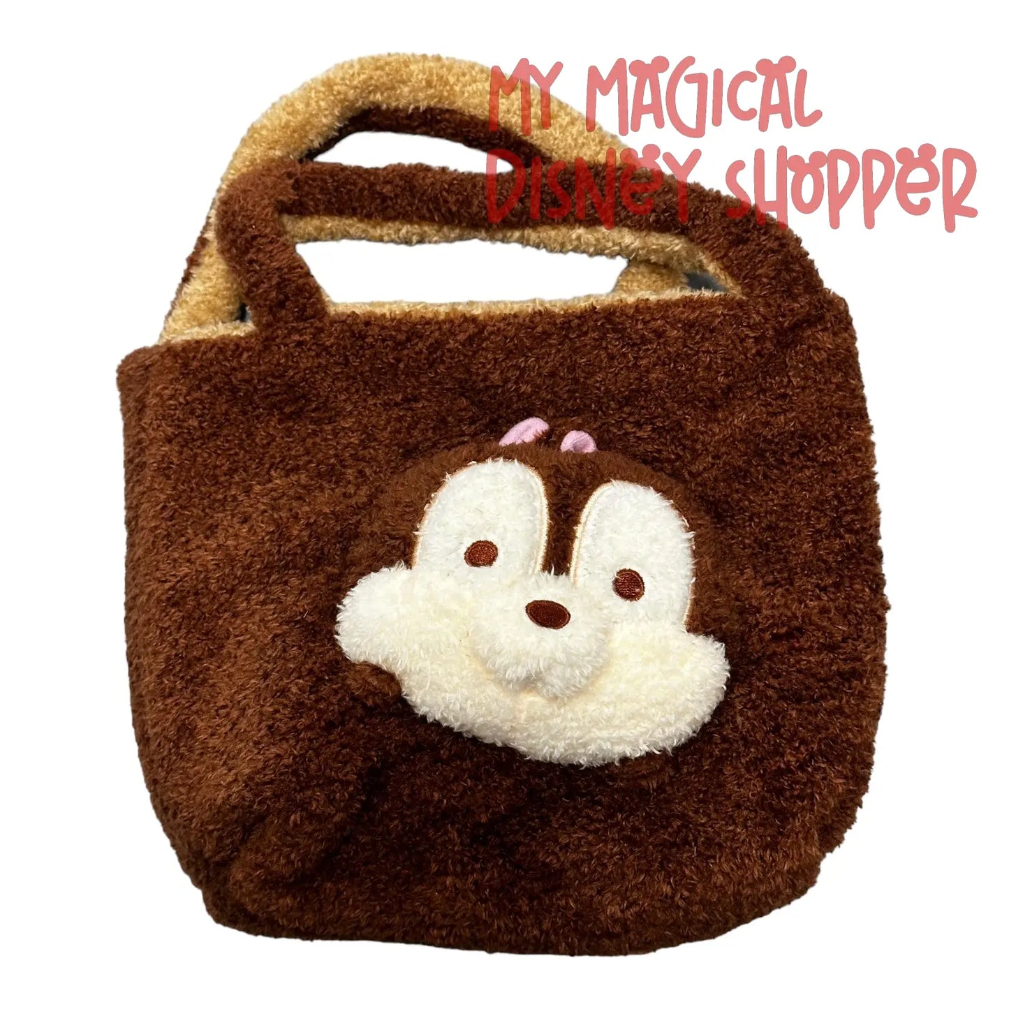 Chip and Dale Fuzzy Tote Bag