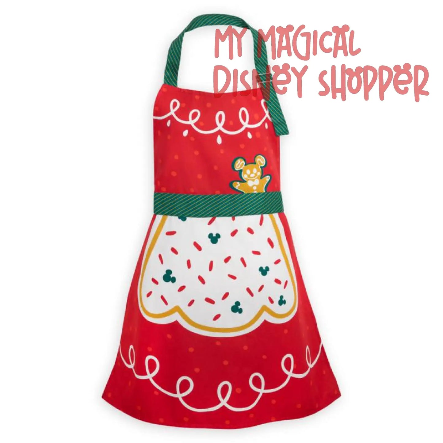Christmas Mickey Gingerbread Cookie Apron