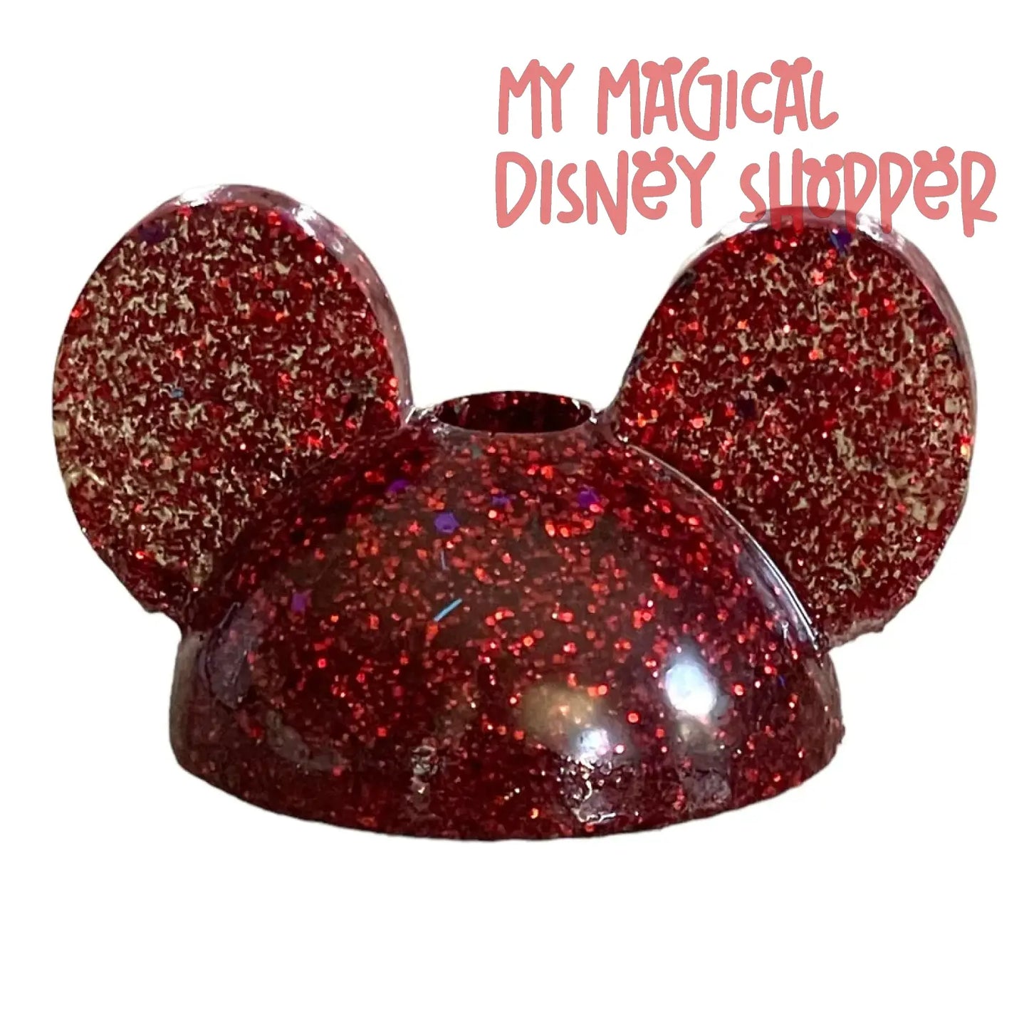 Christmas Mickey Mouse Straw Topper - Magic Makers