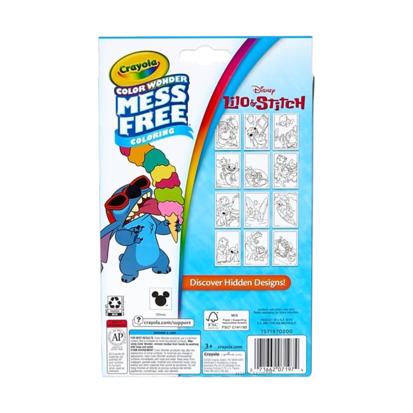 Crayola Color Wonder Lilo & Stitch Activity Book Mini Box Set