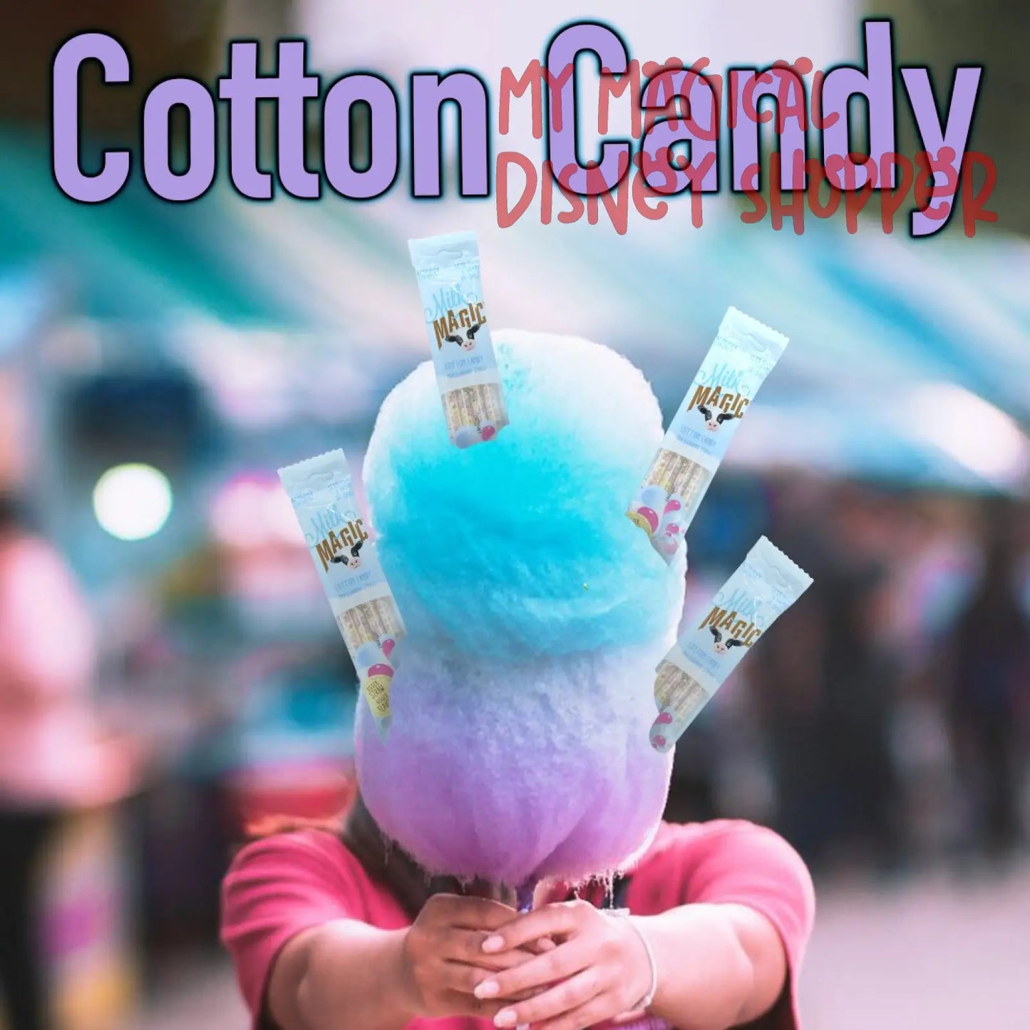 Cotton Candy Milk Magic Straws