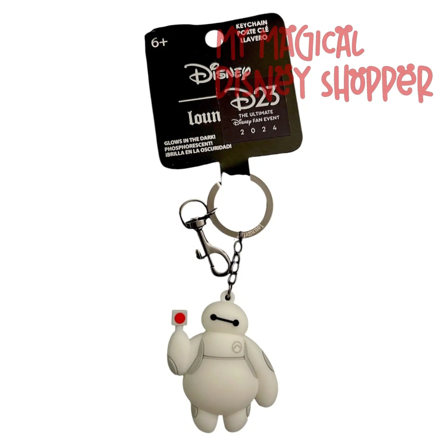 D23 Exclusive Loungefly Baymax Keychain - Big Hero 6 - Glow In The Dark